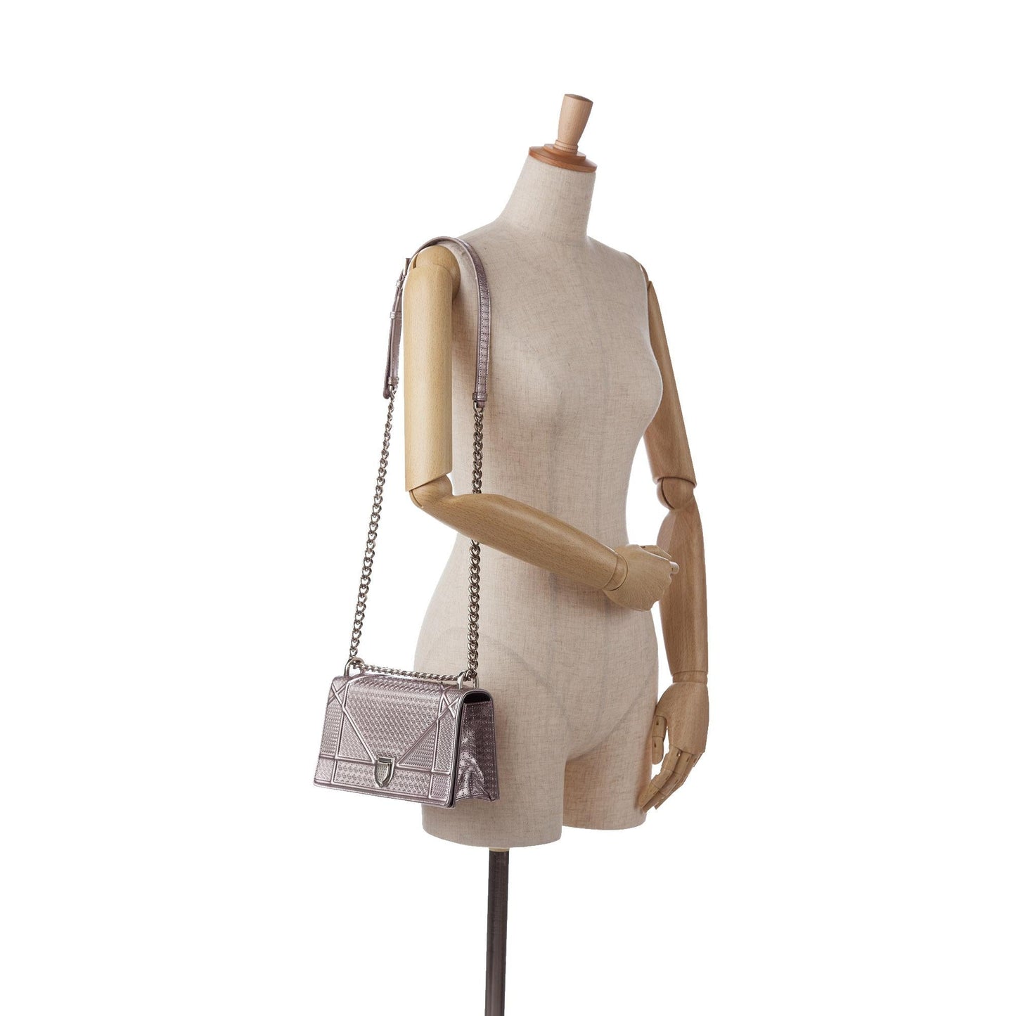Dior Patent Microcannage Diorama Crossbody Bag (SHG-g7oTGV)