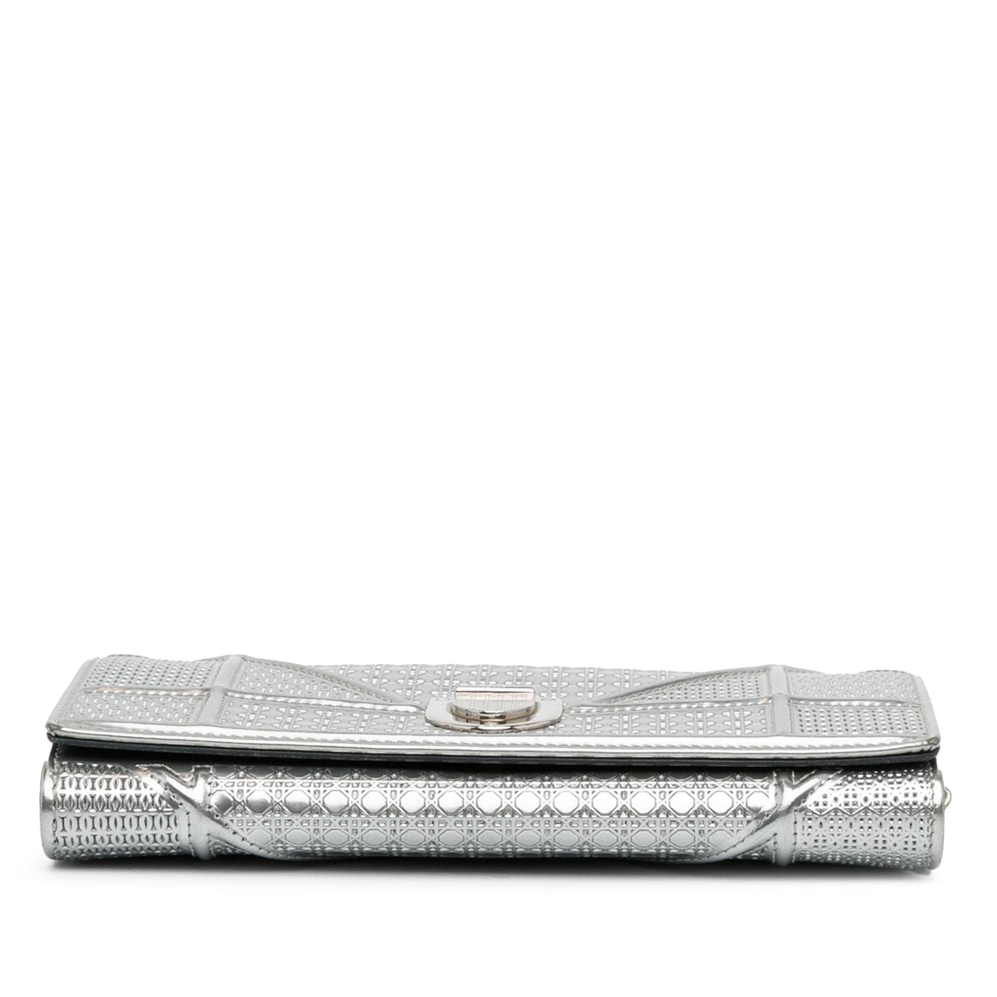 Dior Patent Microcannage Diorama Wallet on Chain (SHG-1ZSxWm)