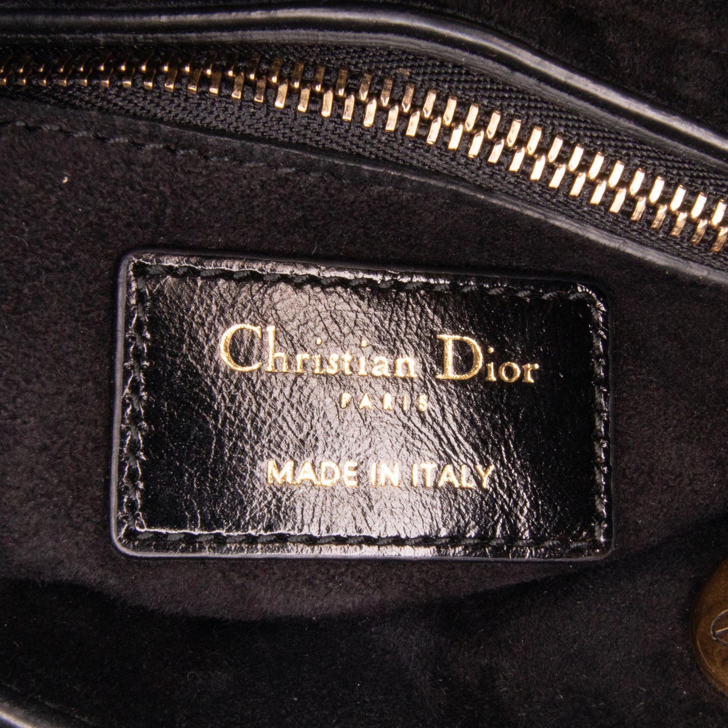 Dior Small Crinkled Patent Cannage Lucky Badges My Lady Dior (SHG-MjDnlI)