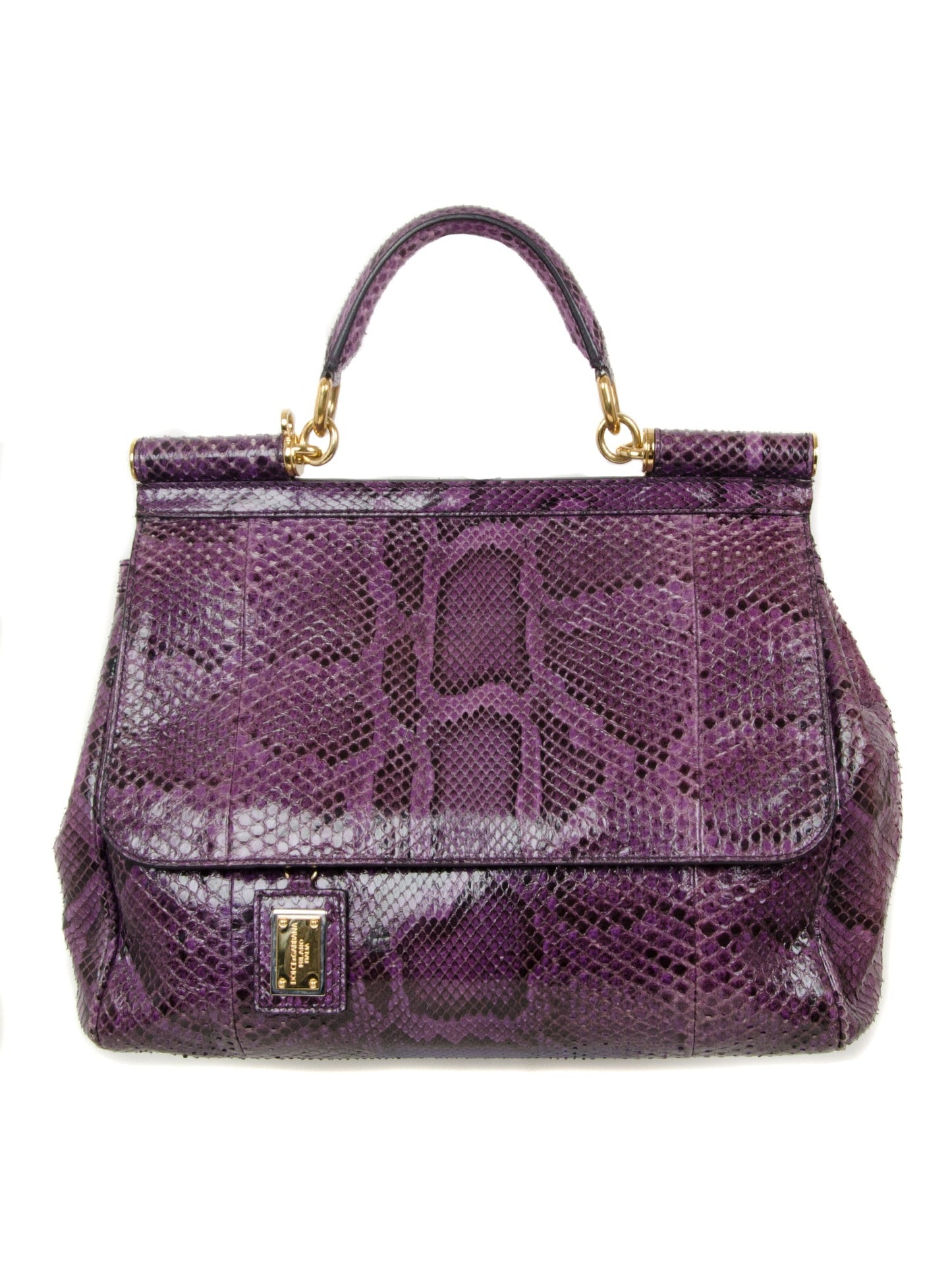 Large Snakeskin Miss Sicily Satchel