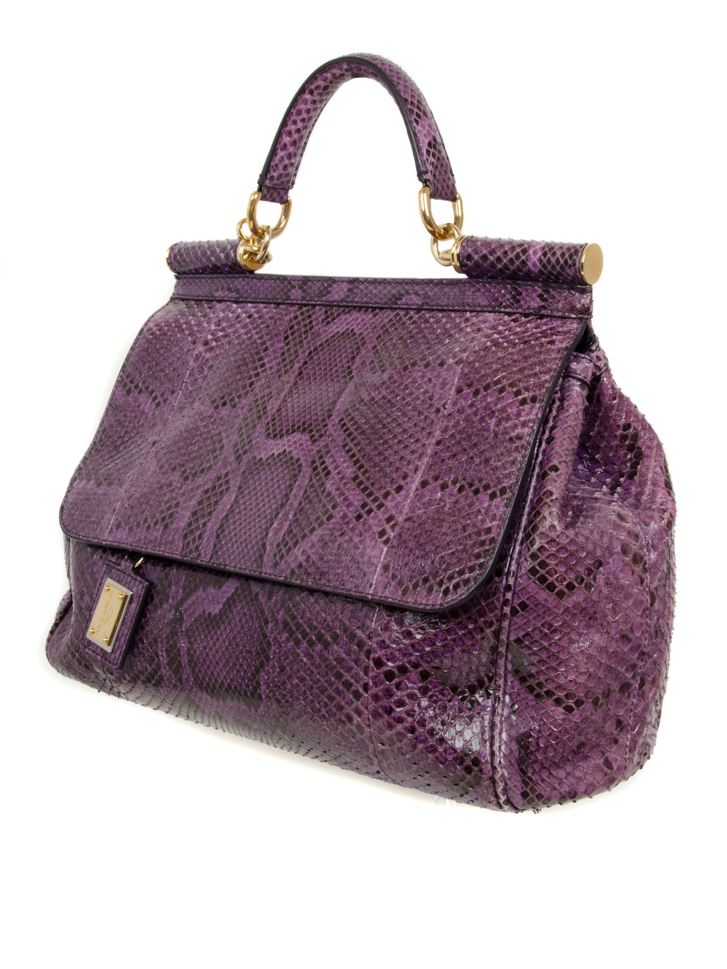 Large Snakeskin Miss Sicily Satchel