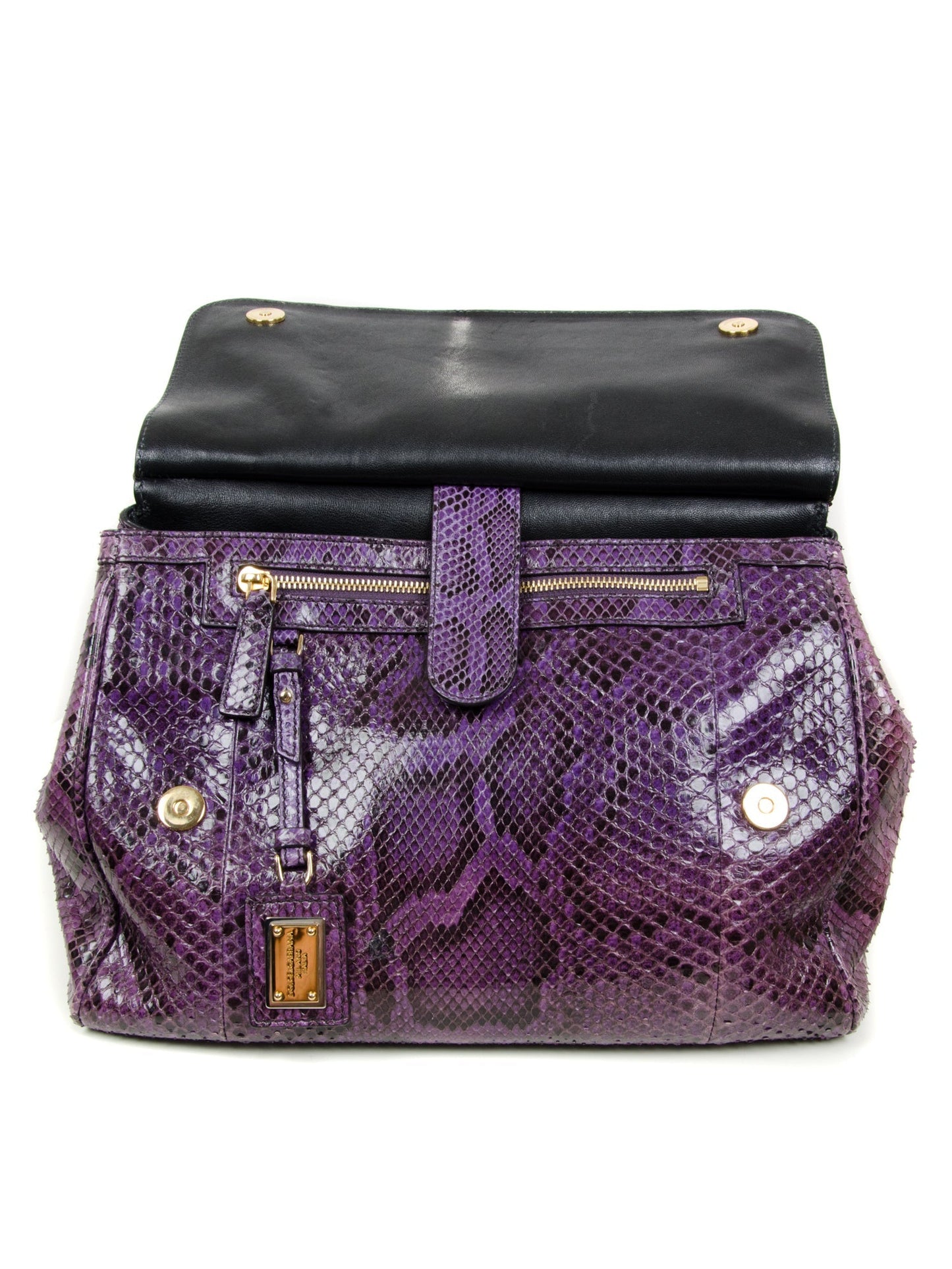 Large Snakeskin Miss Sicily Satchel