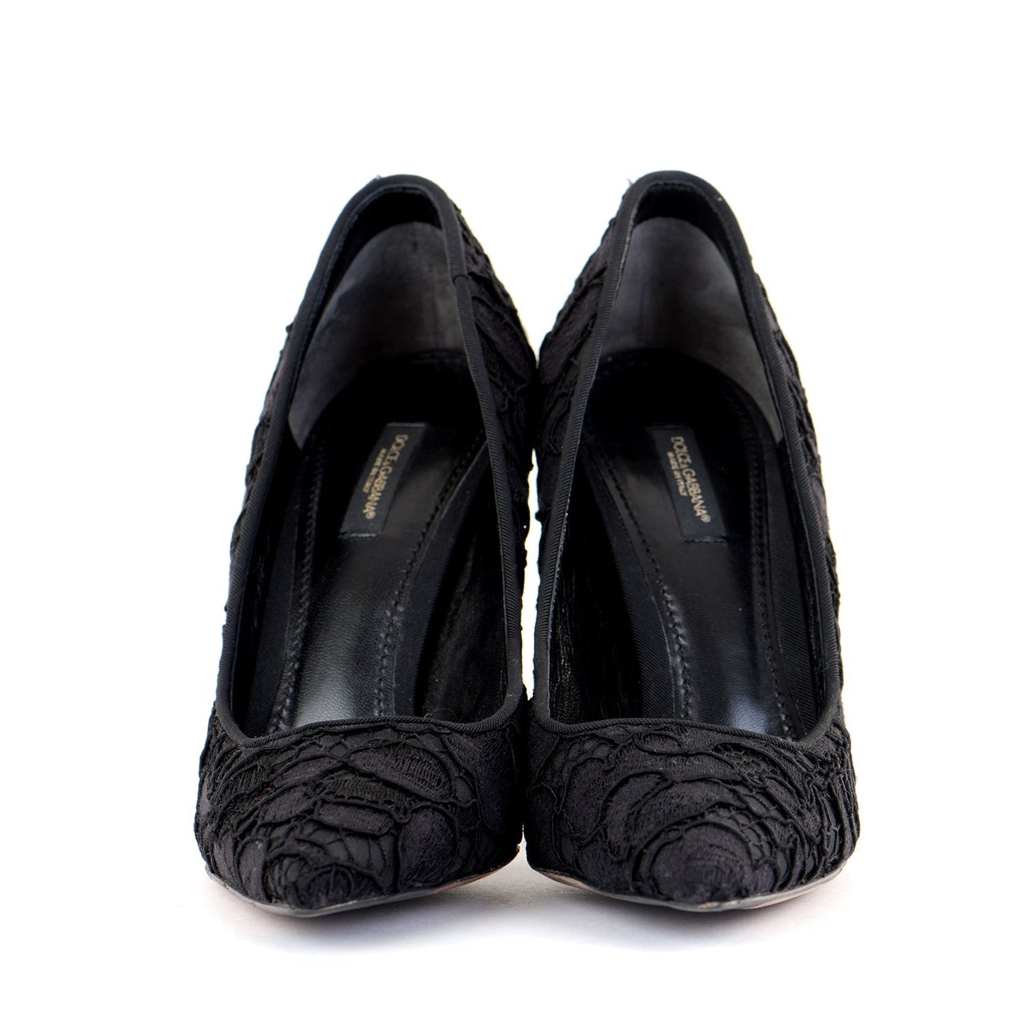 Lace Pointed Court Shoes