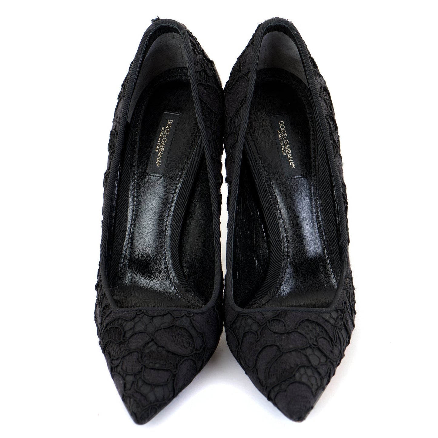 Lace Pointed Court Shoes