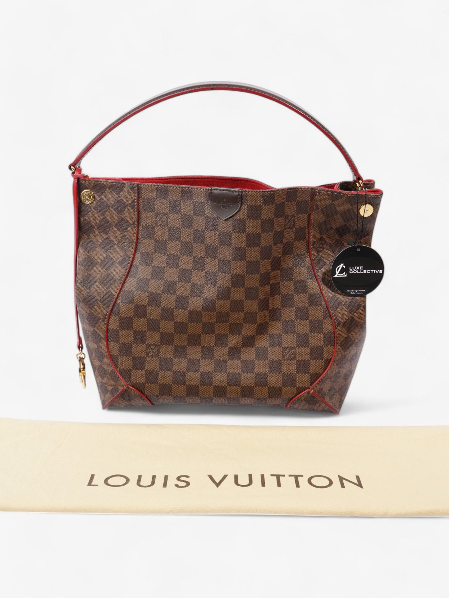 Louis Vuitton Caissa Damier Ebene Coated Canvas