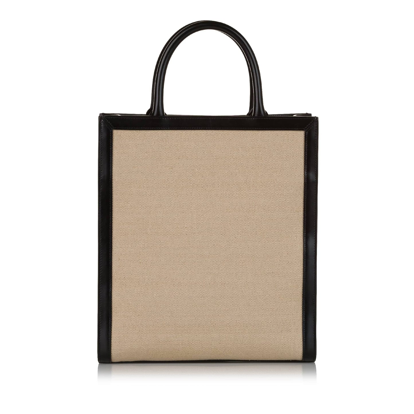 Celine Cabas Tote Bag Brown Canvas