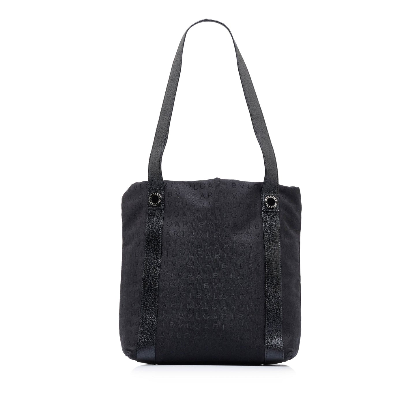 Black Bvlgari Logomania Tote