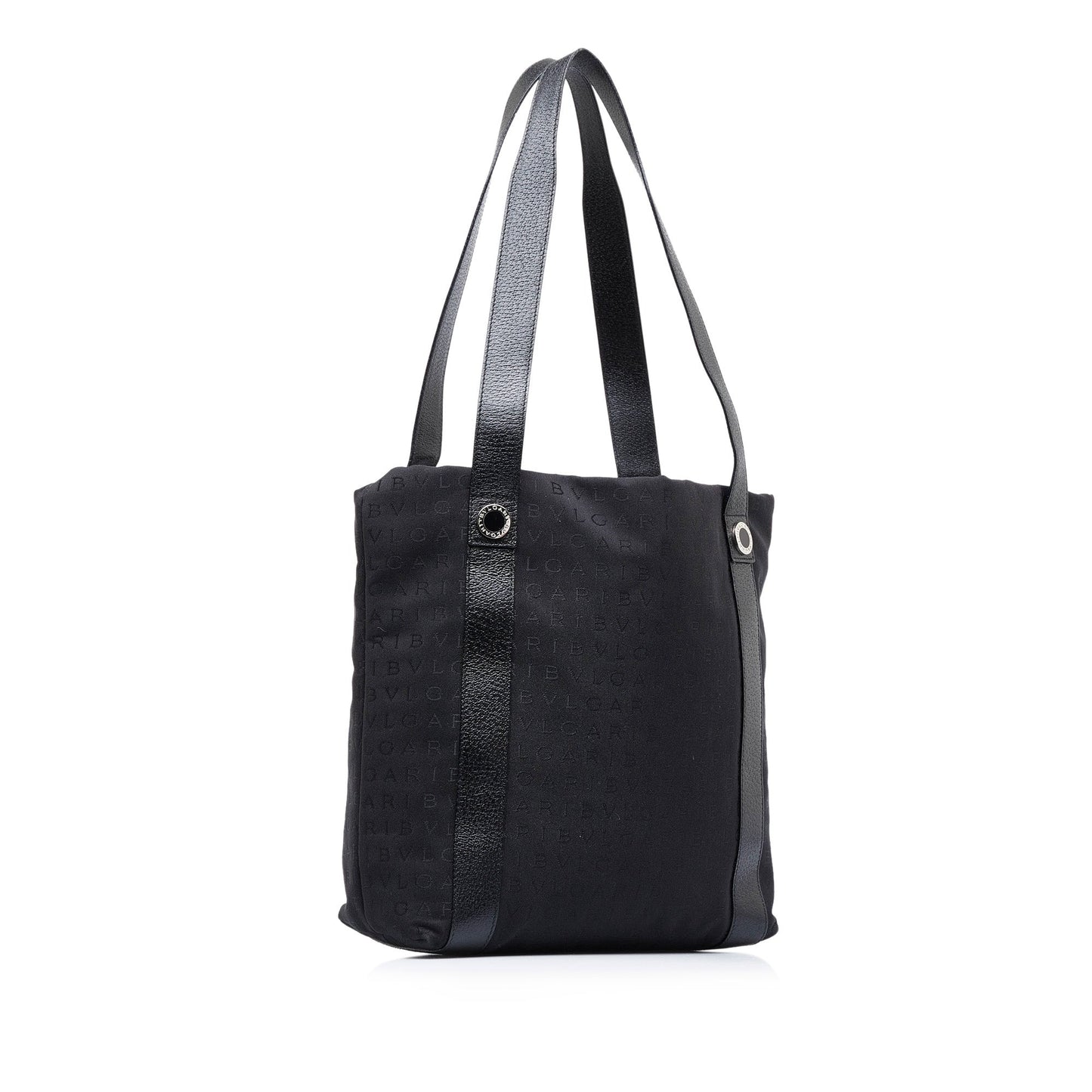 Black Bvlgari Logomania Tote