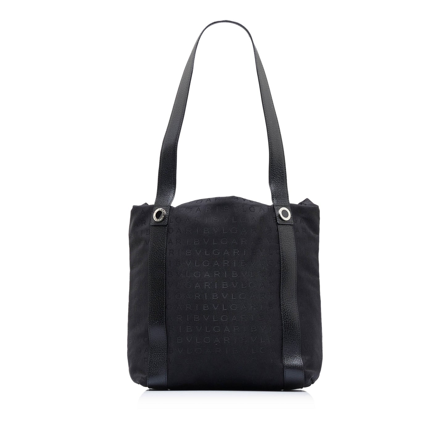 Black Bvlgari Logomania Tote