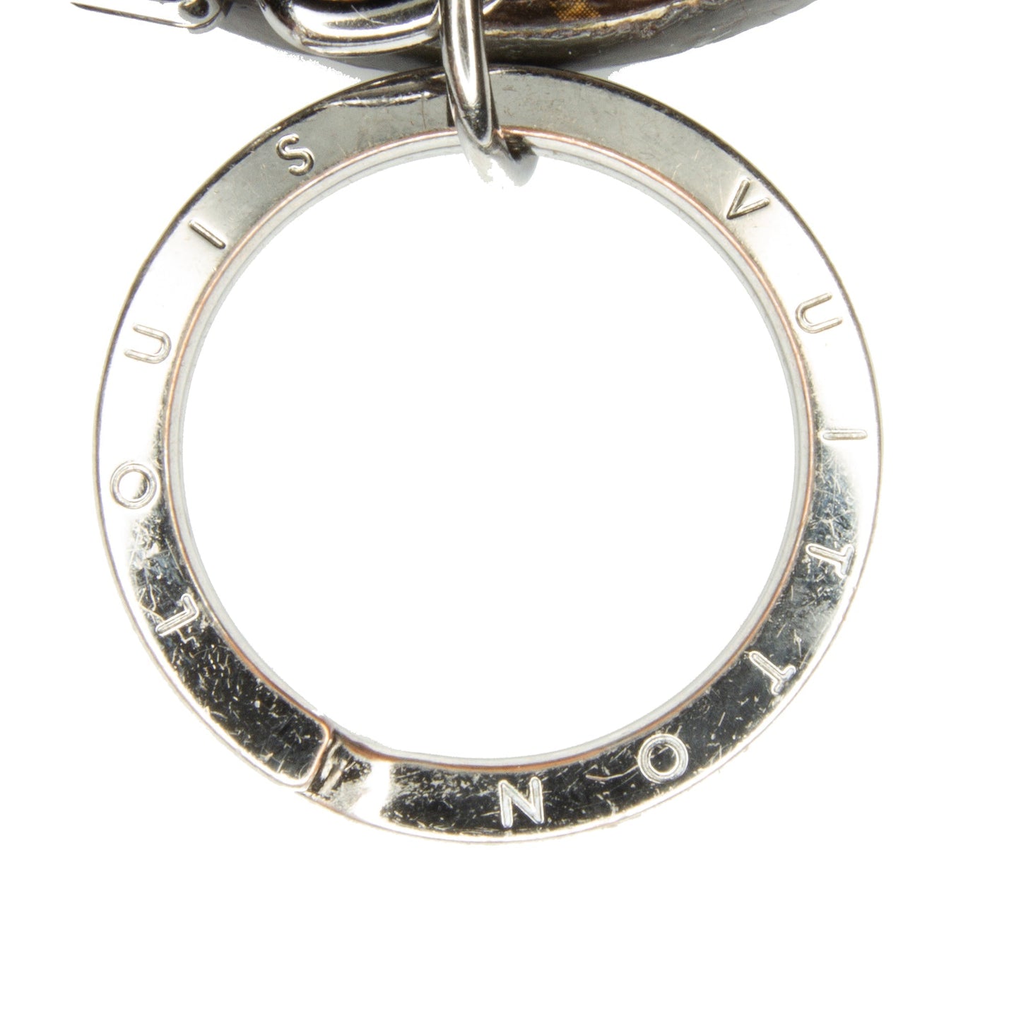 Brown Louis Vuitton Monogram Illustre Logos Bag Charm Key Chain