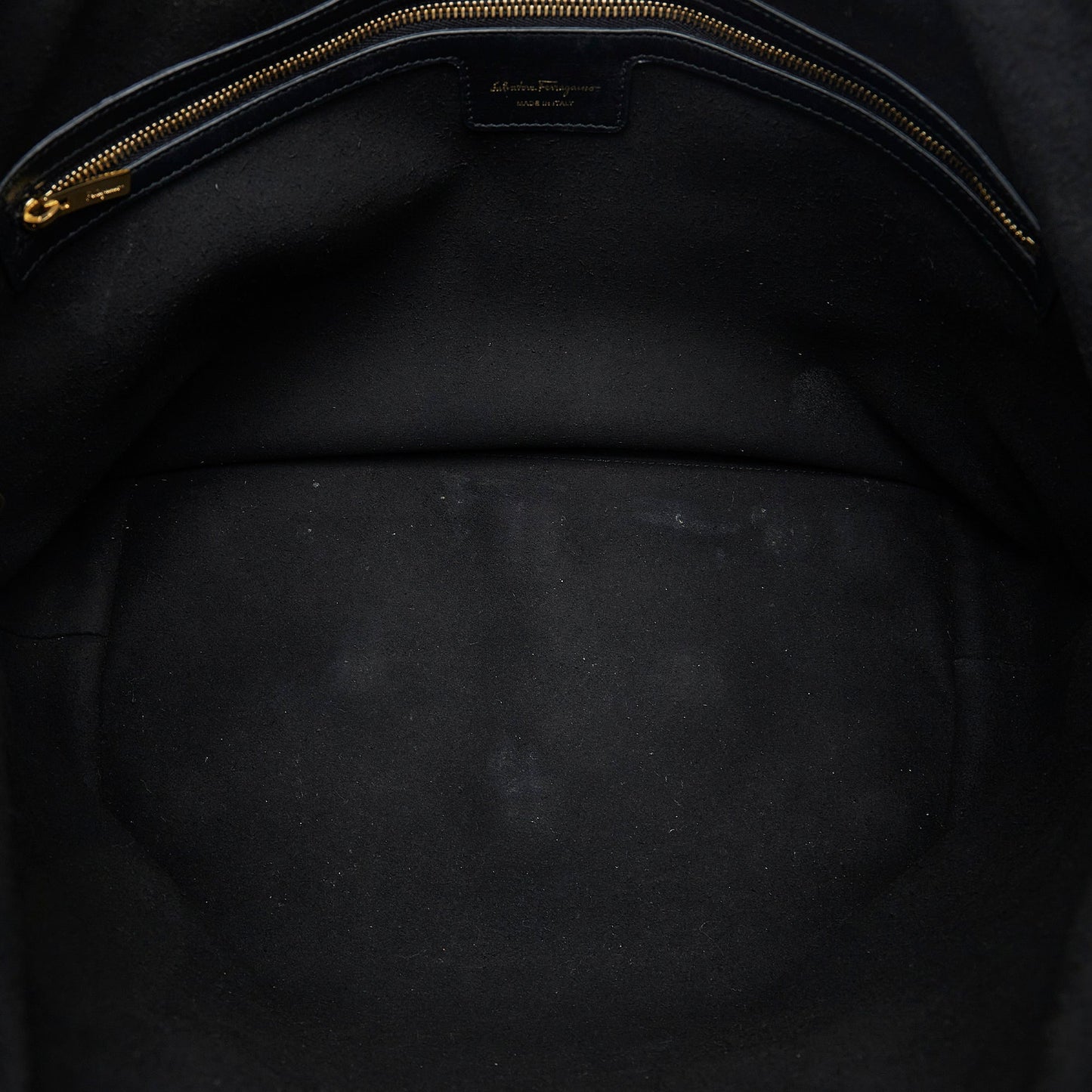Black Ferragamo Gancini Tote Bag