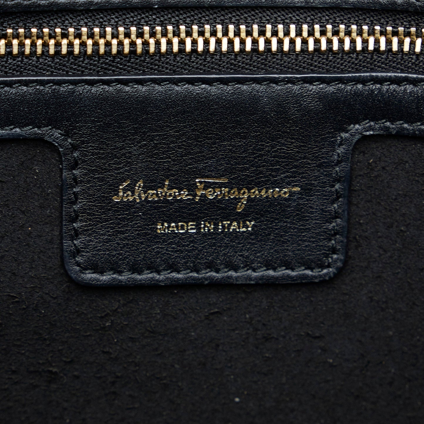 Black Ferragamo Gancini Tote Bag