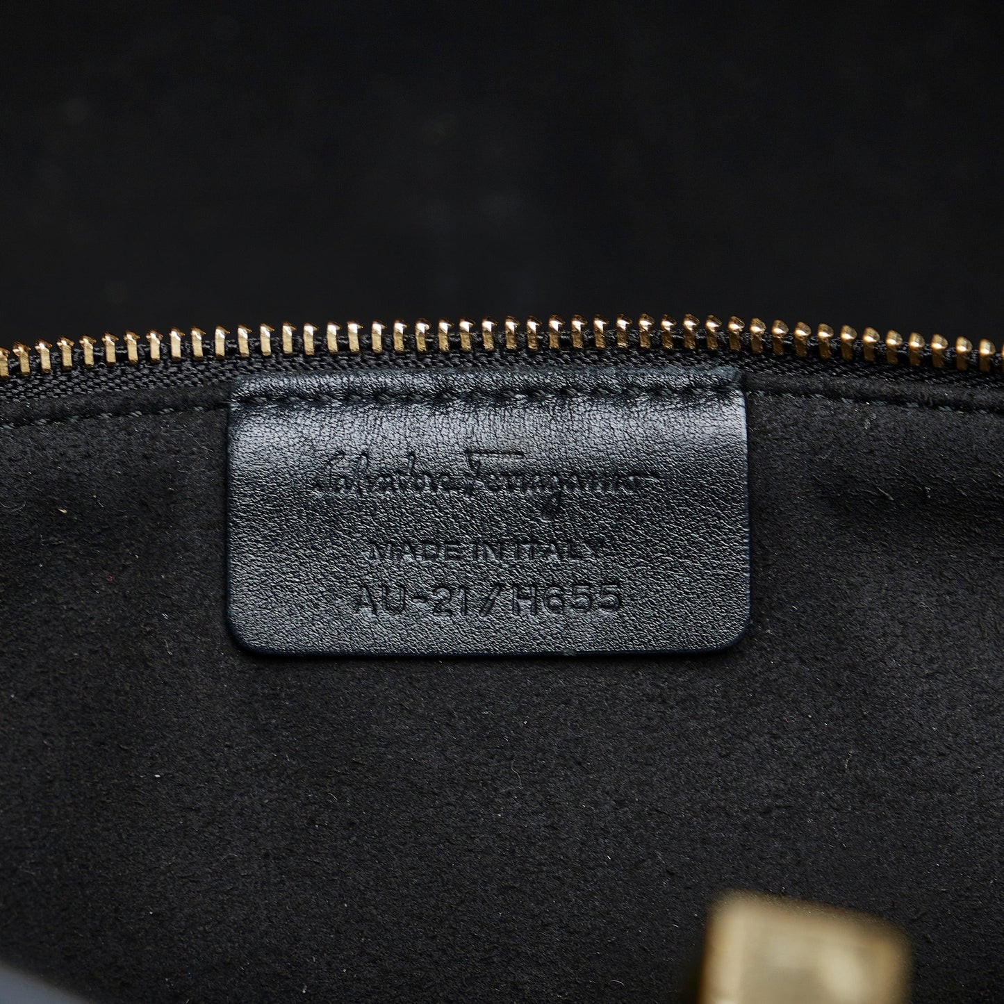 Black Ferragamo Gancini Tote Bag