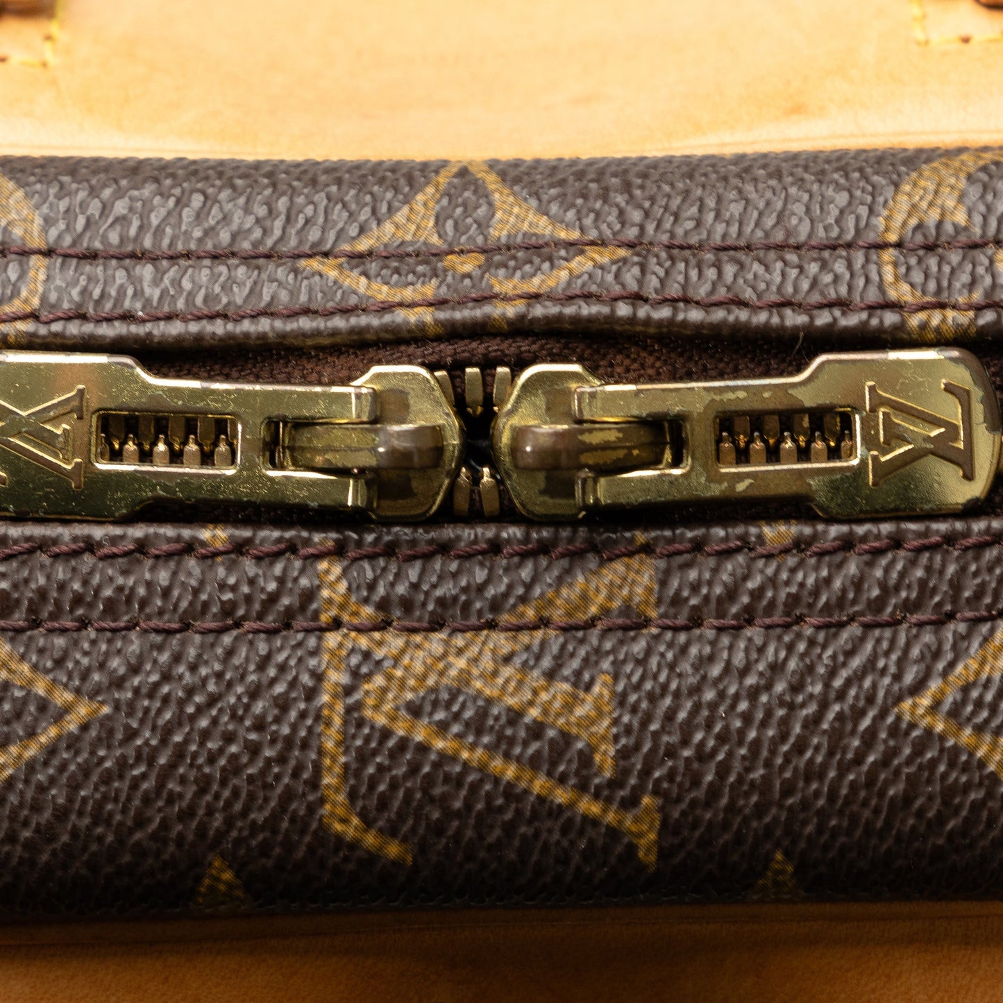 Brown Louis Vuitton Monogram Excursion Handbag
