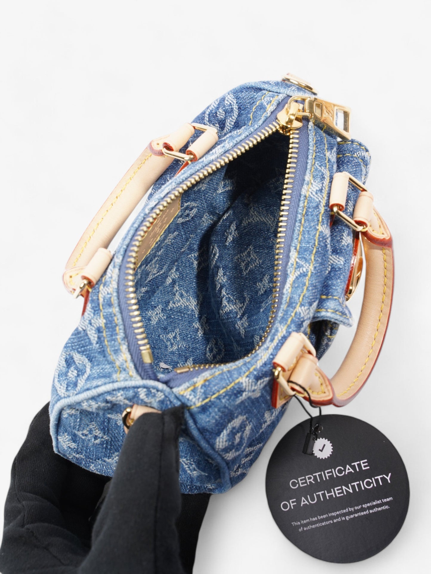 Louis Vuitton Speedy Blue Monogram Denim Nano