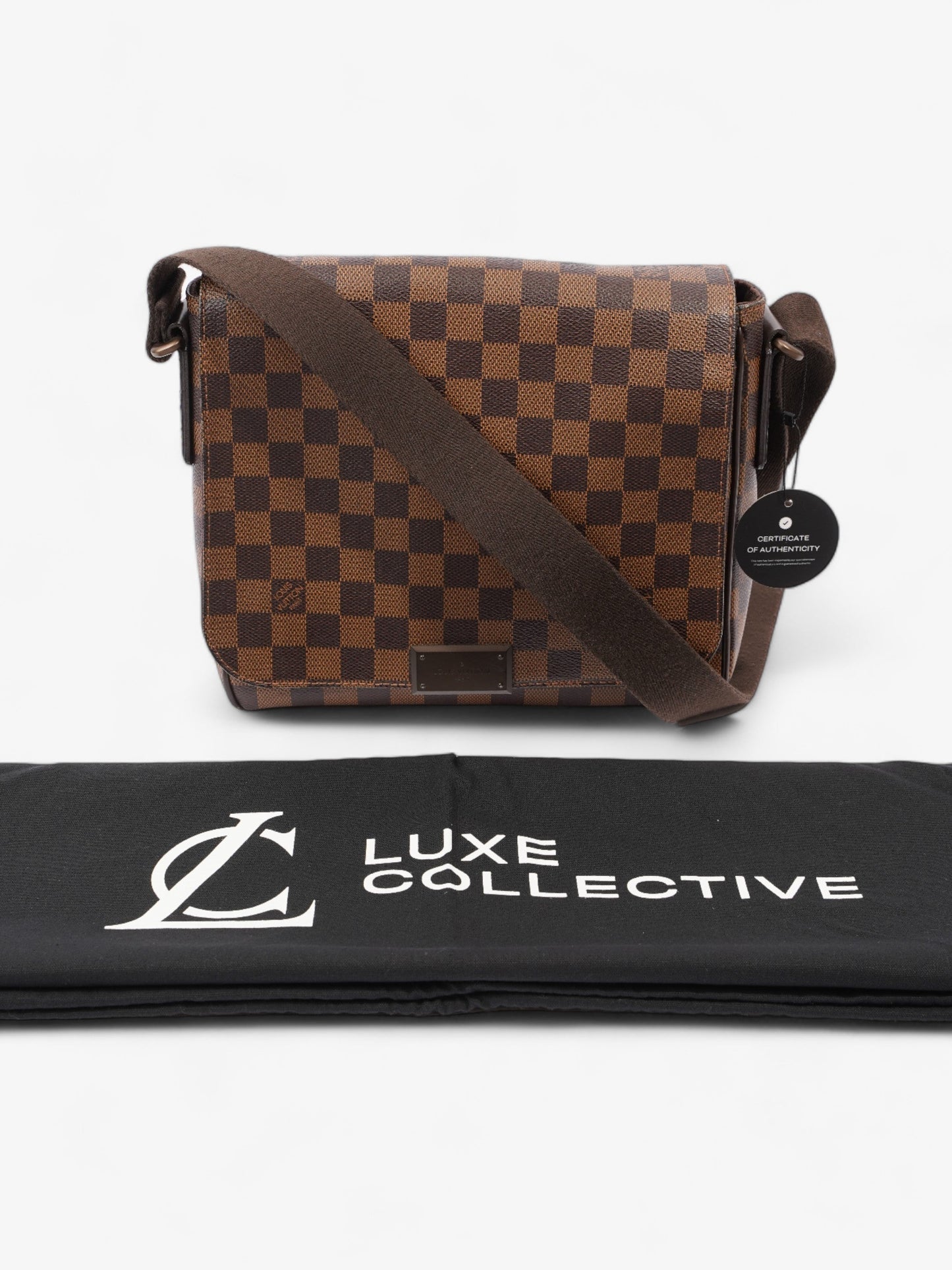 Louis Vuitton District Messenger Bag Damier Ebene Coated Canvas PM