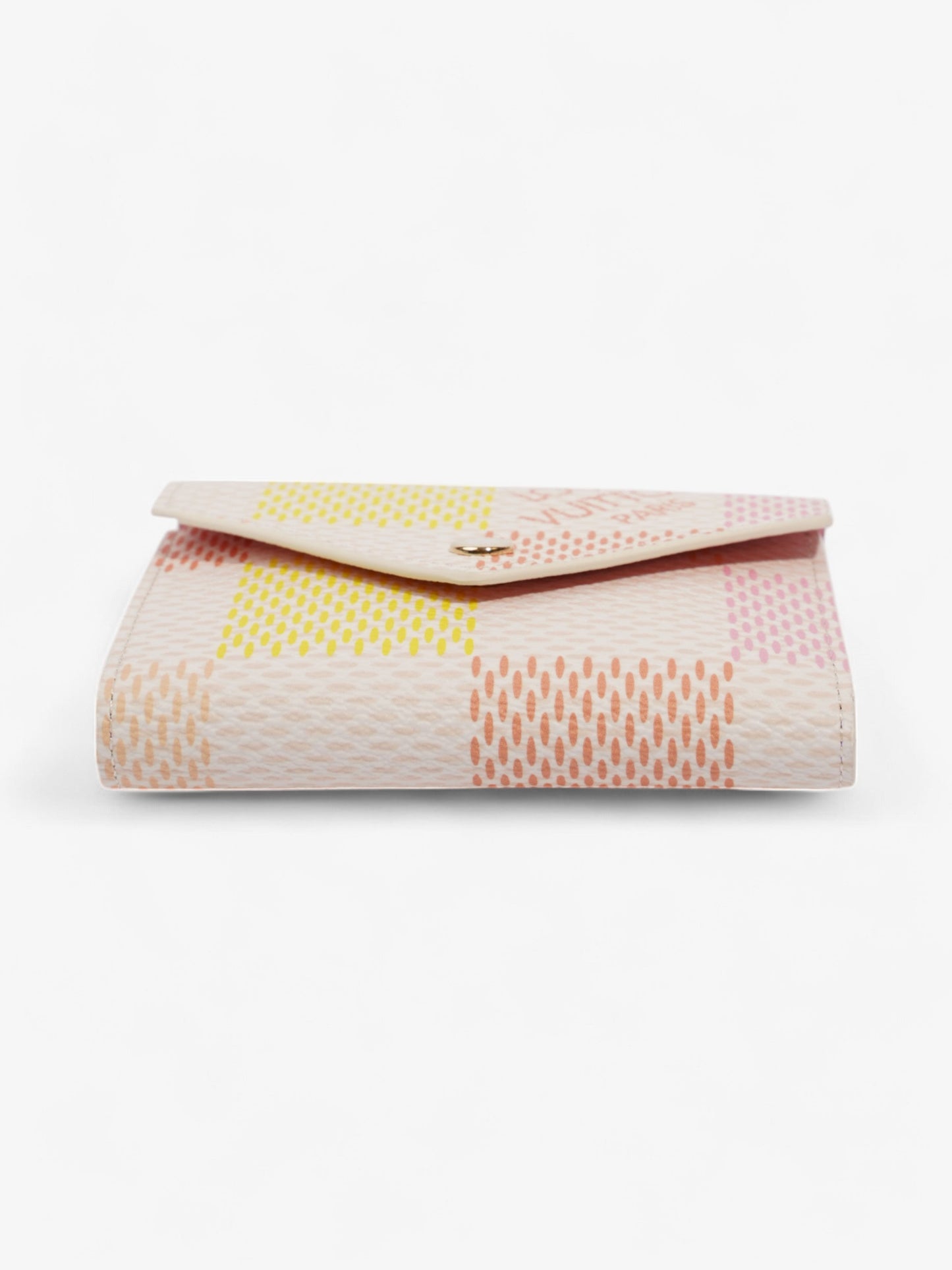 Louis Vuitton Victorine Tri-Fold Wallet Pink / Peach / Yellow Canvas