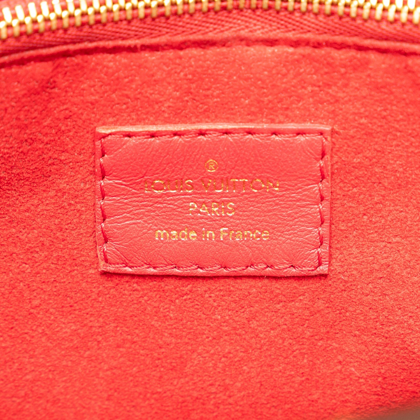 Red Louis Vuitton Monogram Double V Satchel