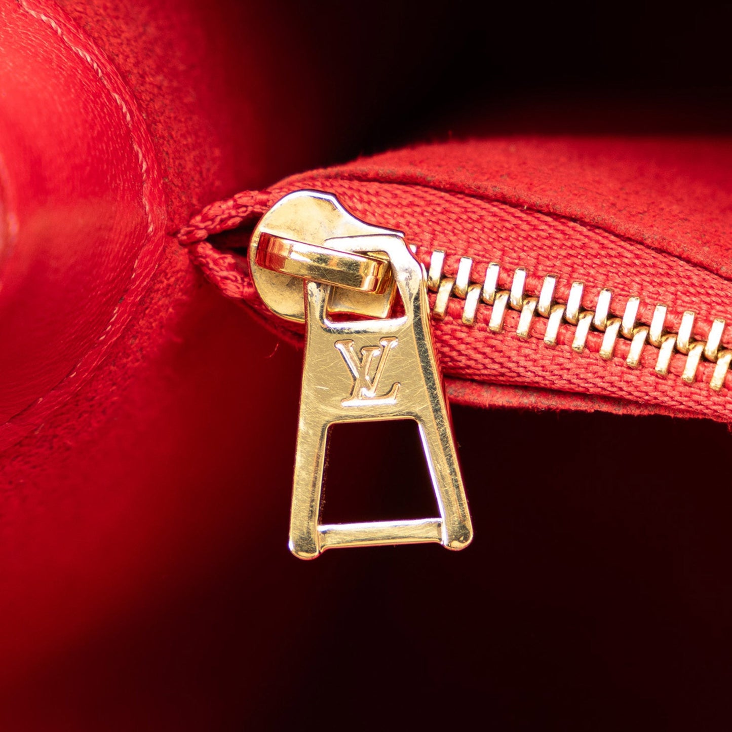 Red Louis Vuitton Monogram Double V Satchel