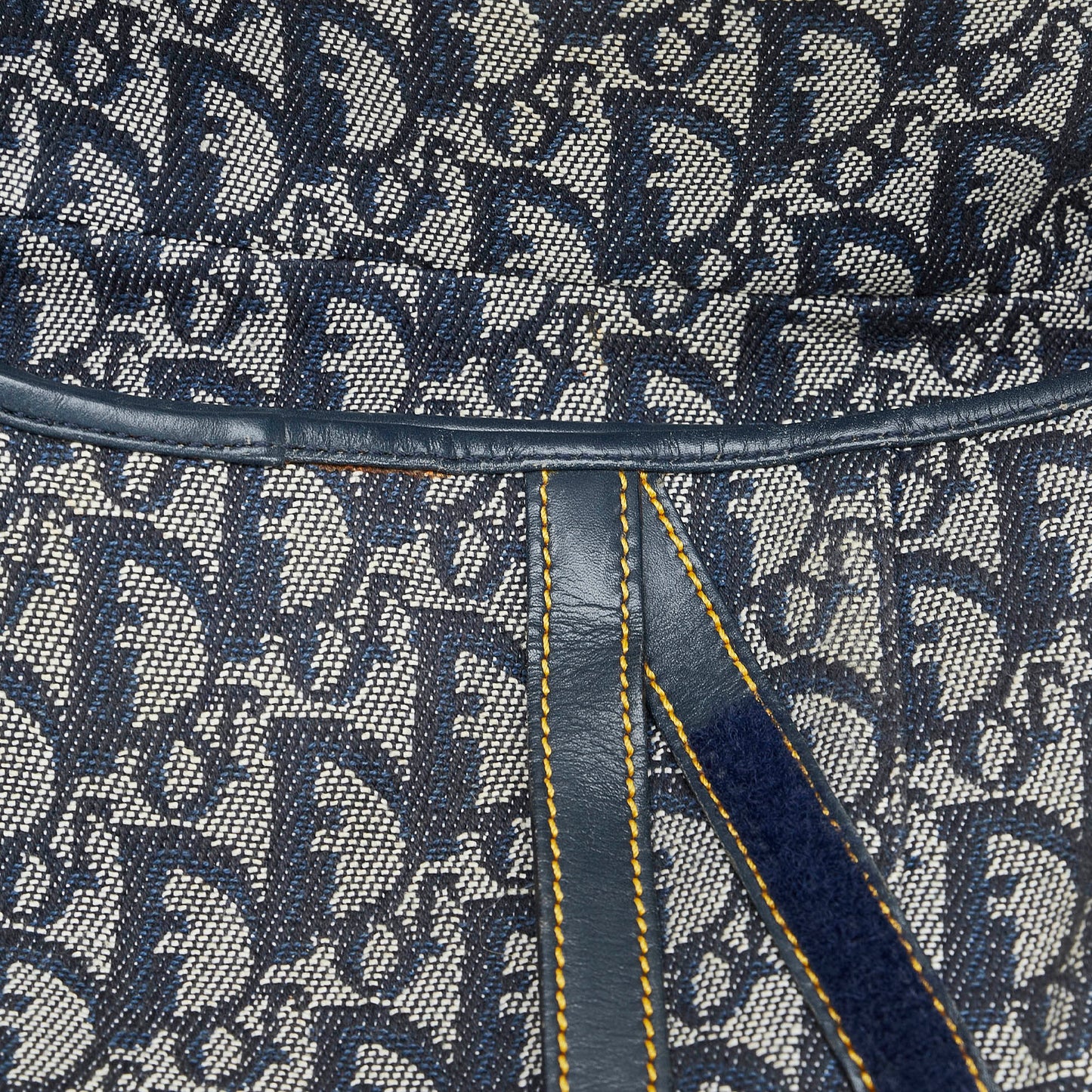 Dior Saddle Bag Blue Oblique Canvas