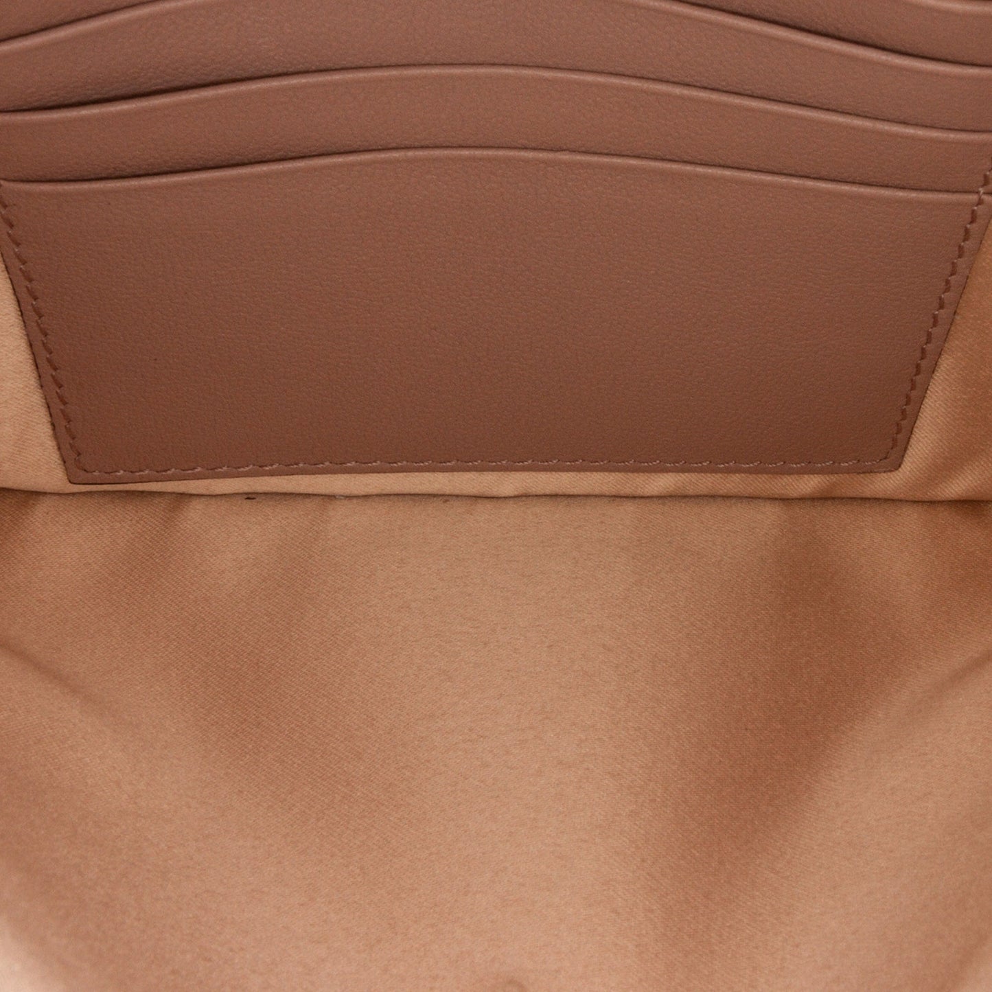 Valentino Rockstud Envelope Clutch Light Brown