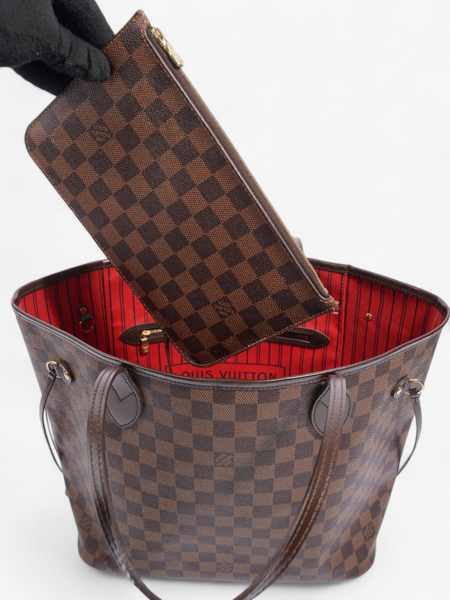 Louis Vuitton Neverfull Damier Ebene Coated Canvas MM