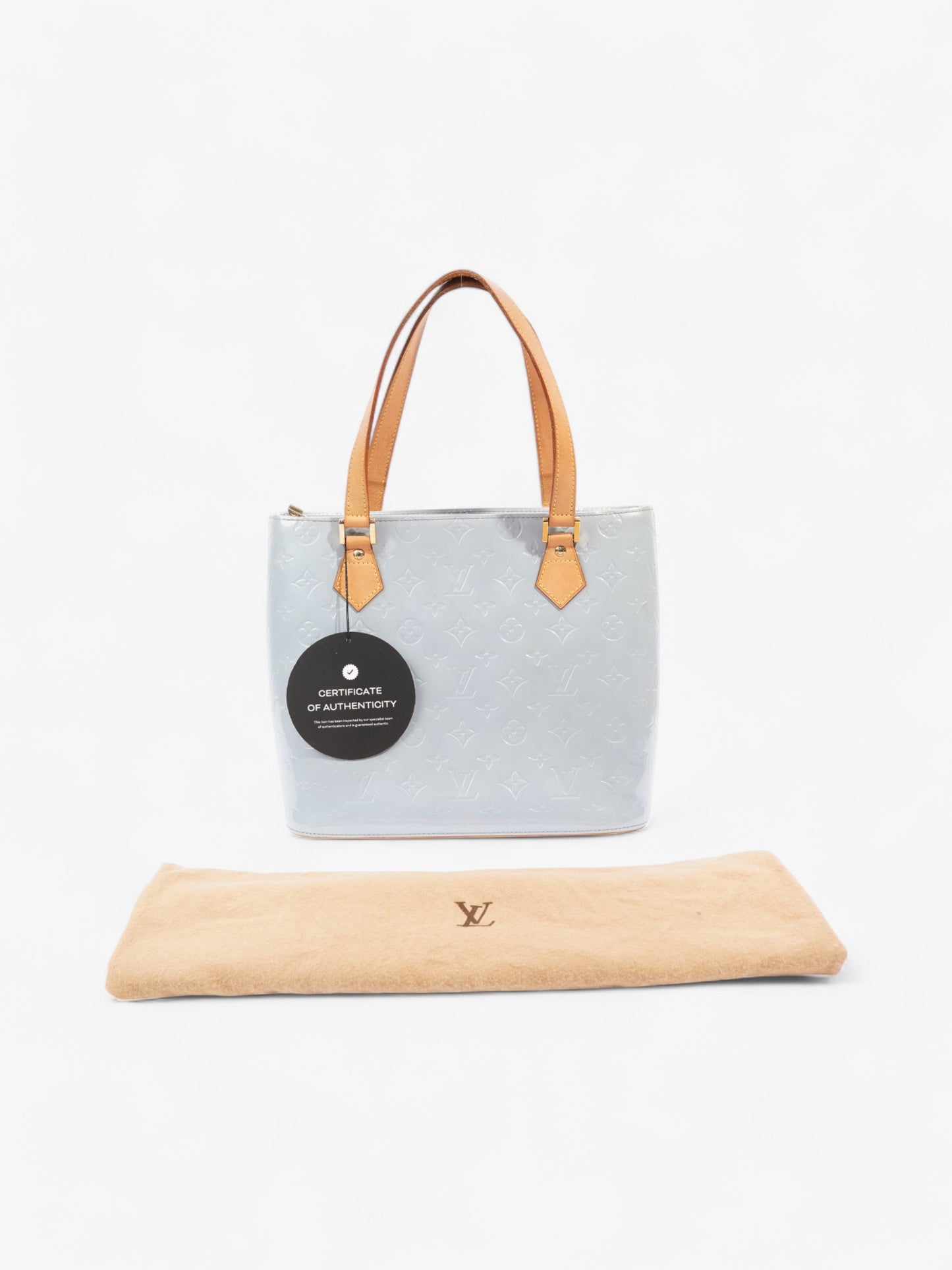 Louis Vuitton Houston Monogram Vernis / Pale Blue Vernis Leather