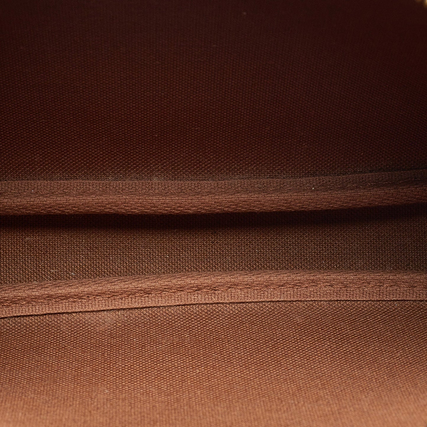 Brown Louis Vuitton Monogram Pochette Accessoires Baguette