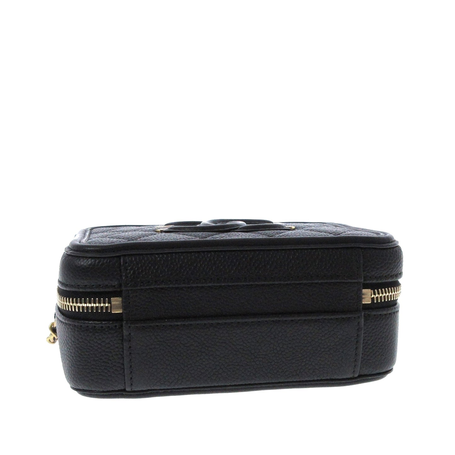 Chanel CC Filigree Vanity Case Black Caviar gold