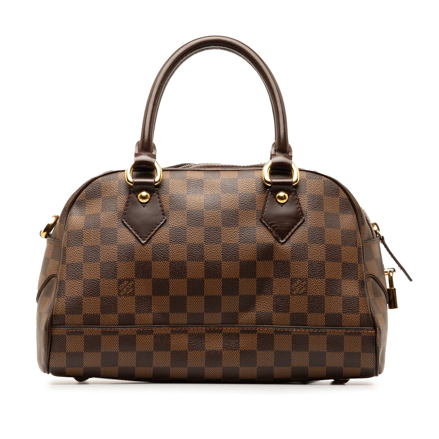 Brown Louis Vuitton Damier Ebene Duomo Handbag