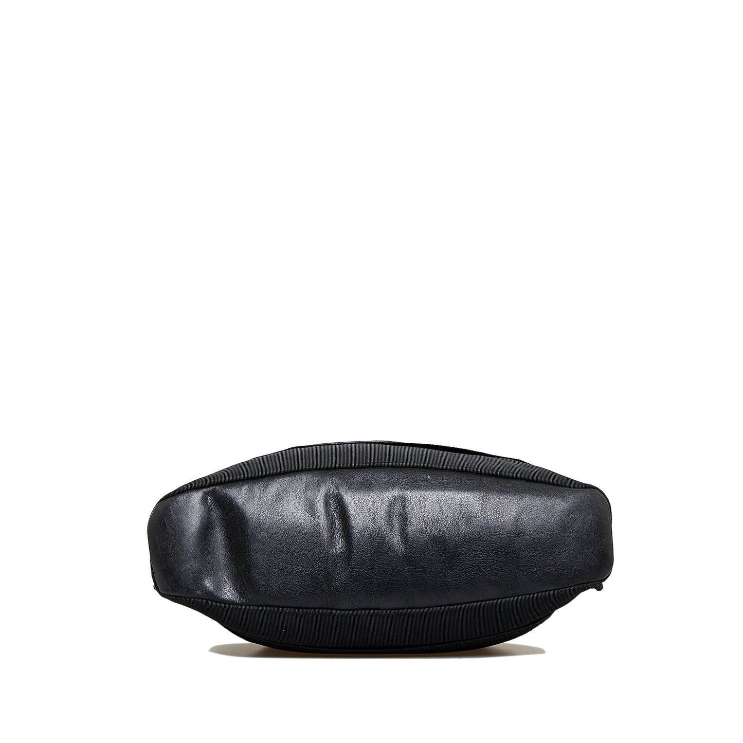 Black Ferragamo Tiered Grosgrain Tote Bag