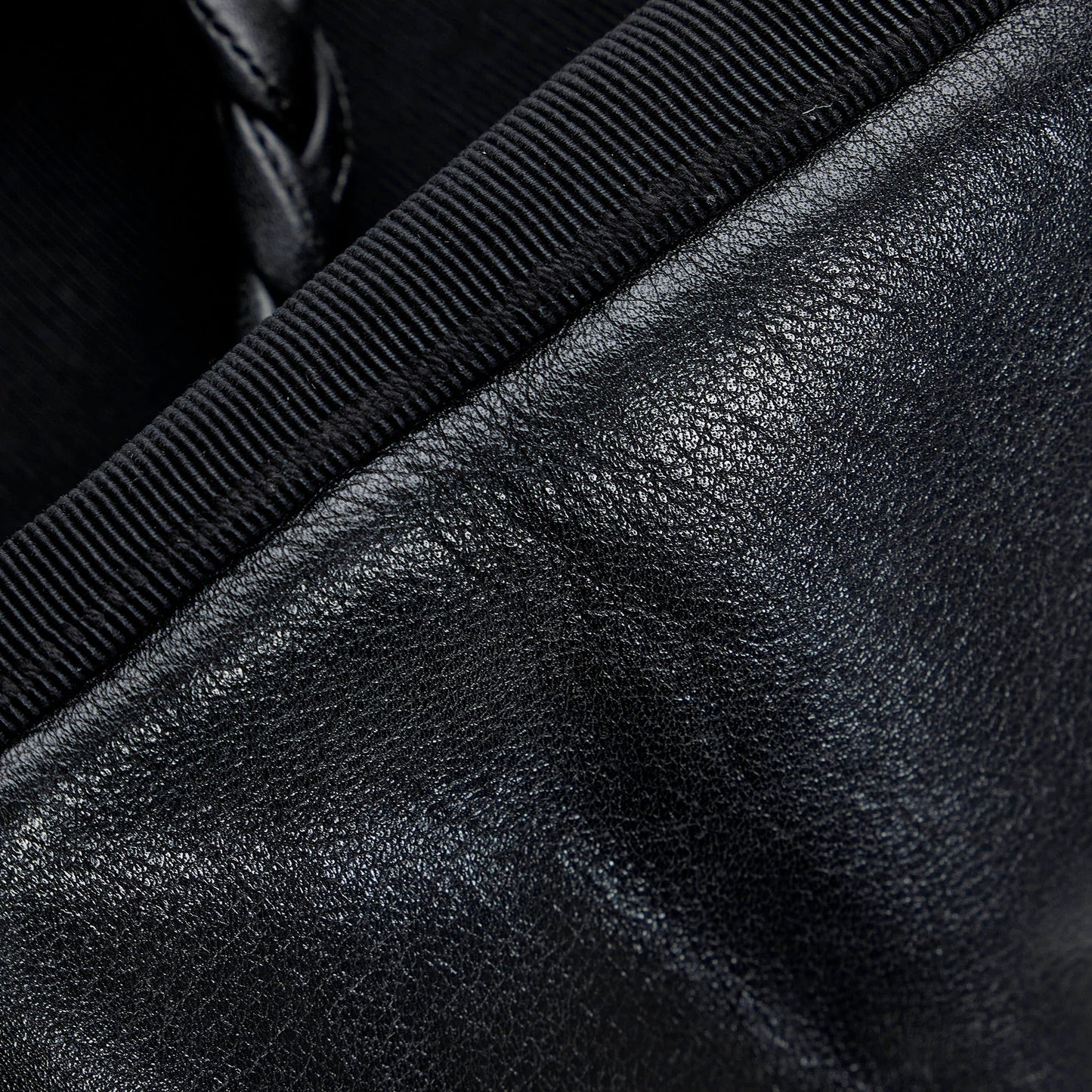 Black Ferragamo Tiered Grosgrain Tote Bag