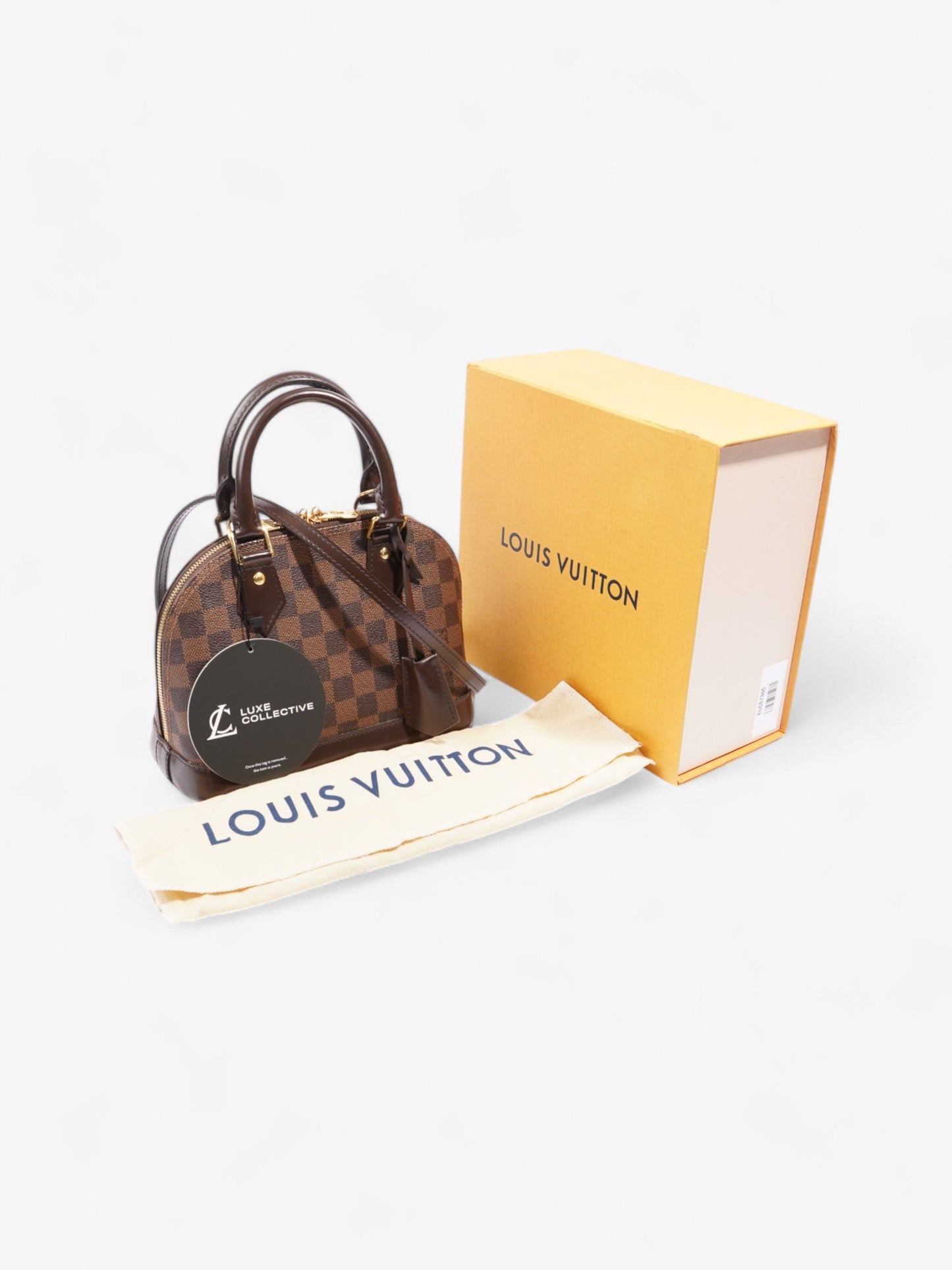 Louis Vuitton Alma Damier Ebene Coated Canvas BB