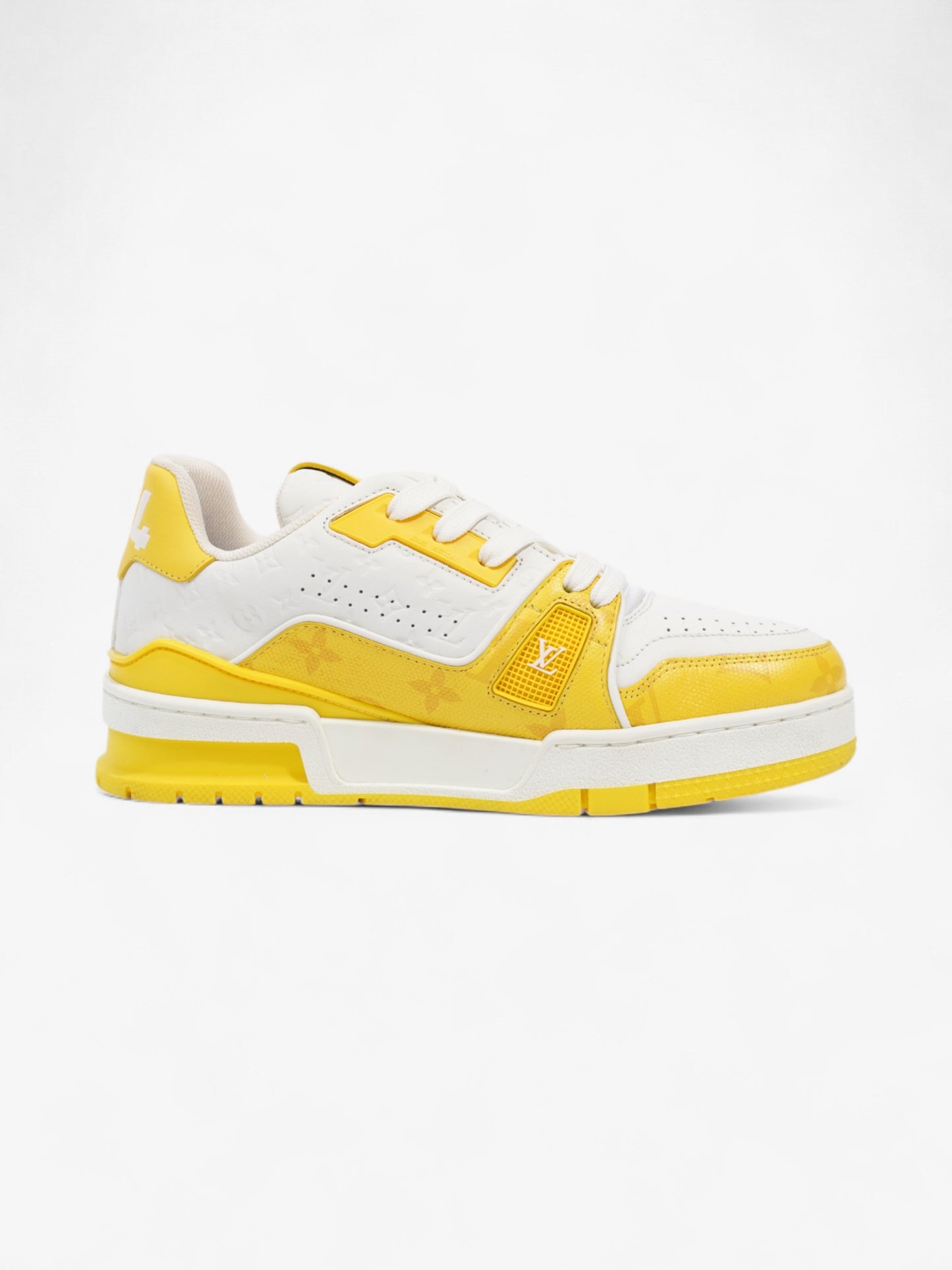 Louis Vuitton LV 54 Sneakers White  / Yellow Leather EU 35 UK 2