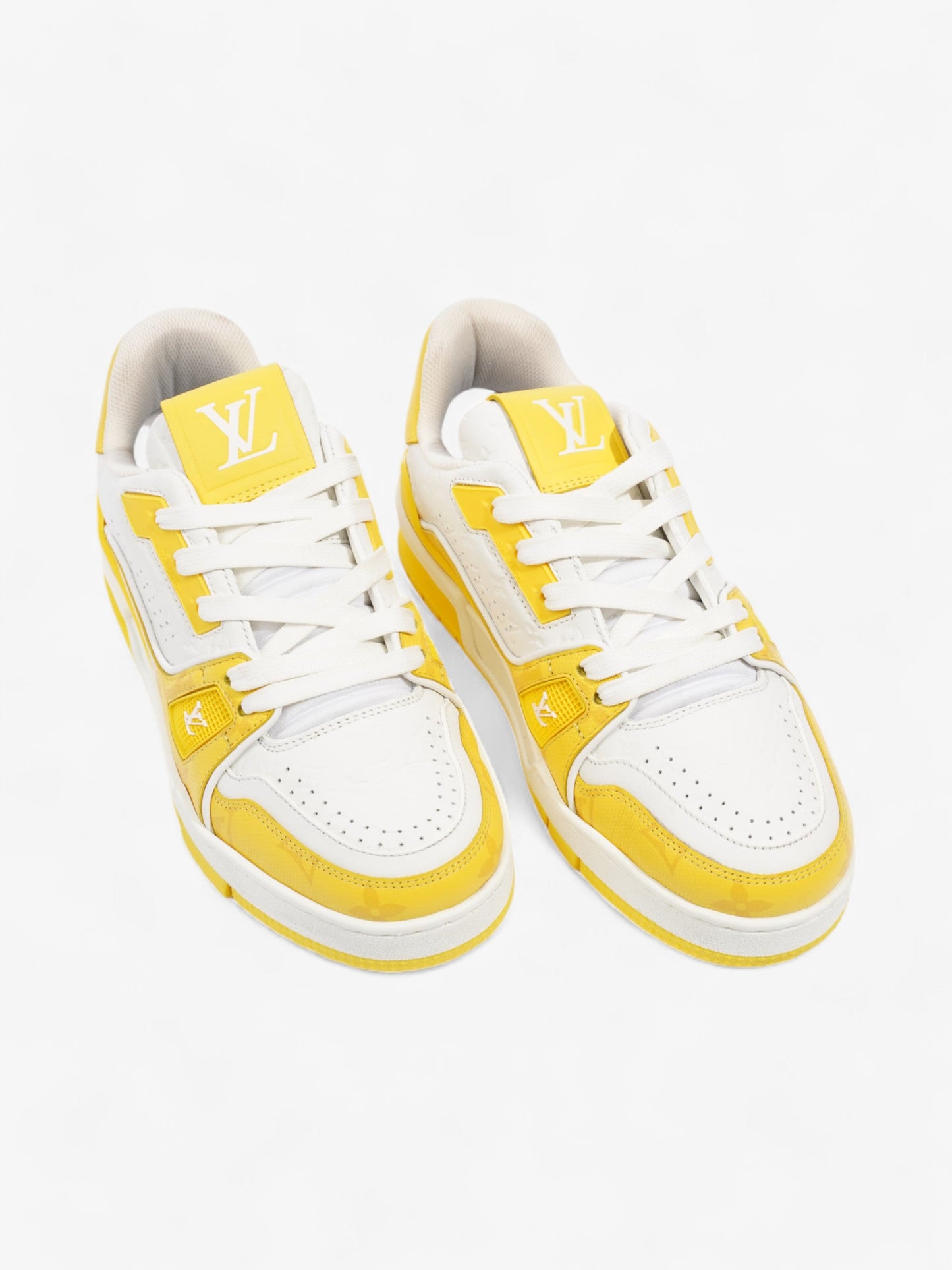Louis Vuitton LV 54 Sneakers White  / Yellow Leather EU 35 UK 2