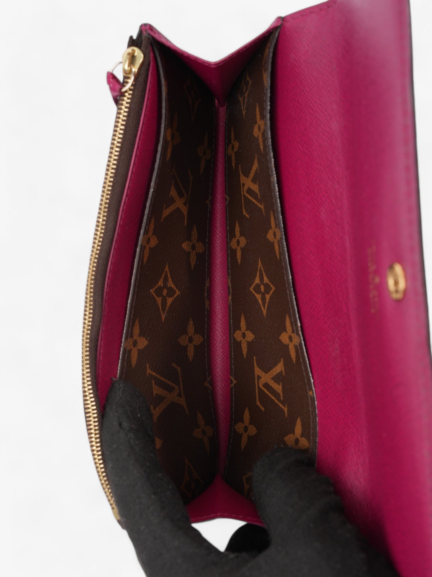 Louis Vuitton Emilie Wallet Monogram Coated Canvas