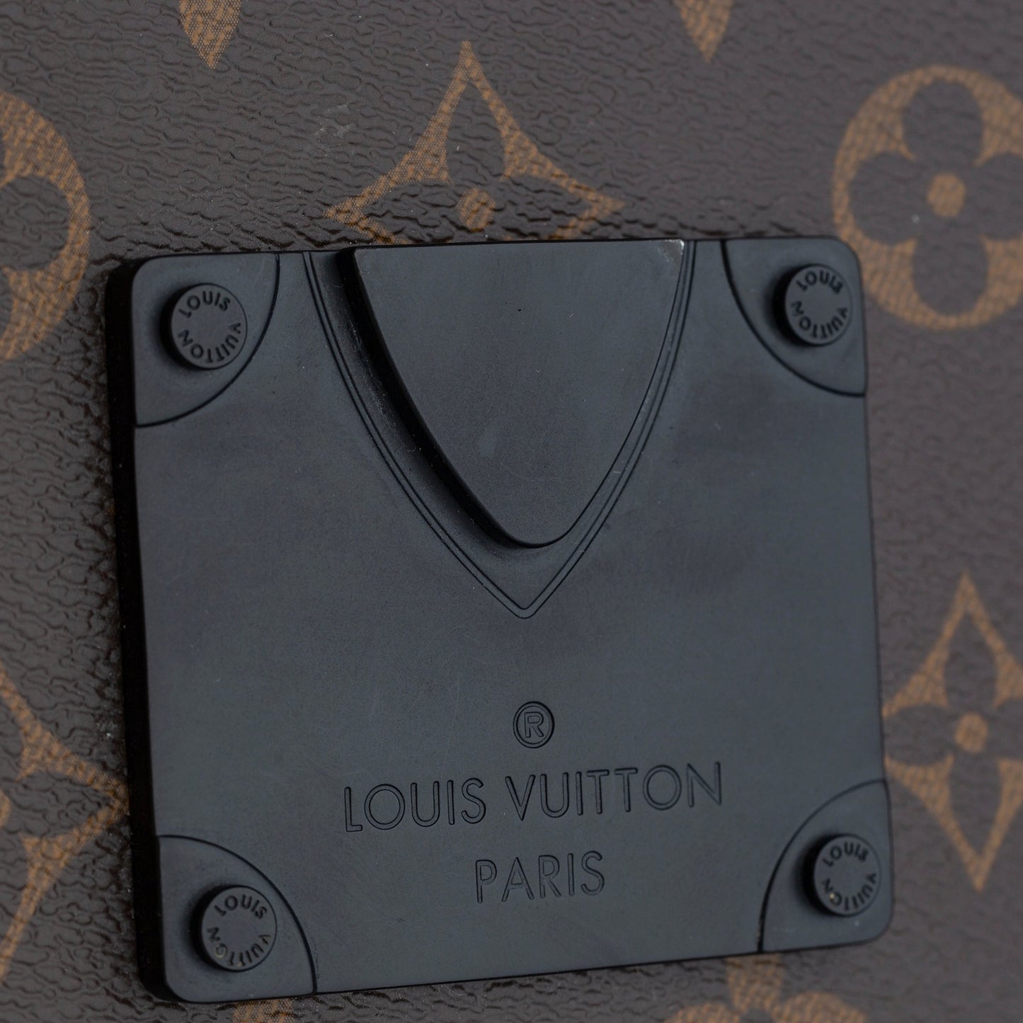 Brown Louis Vuitton Monogram Macassar S Lock A4 Pouch Clutch Bag