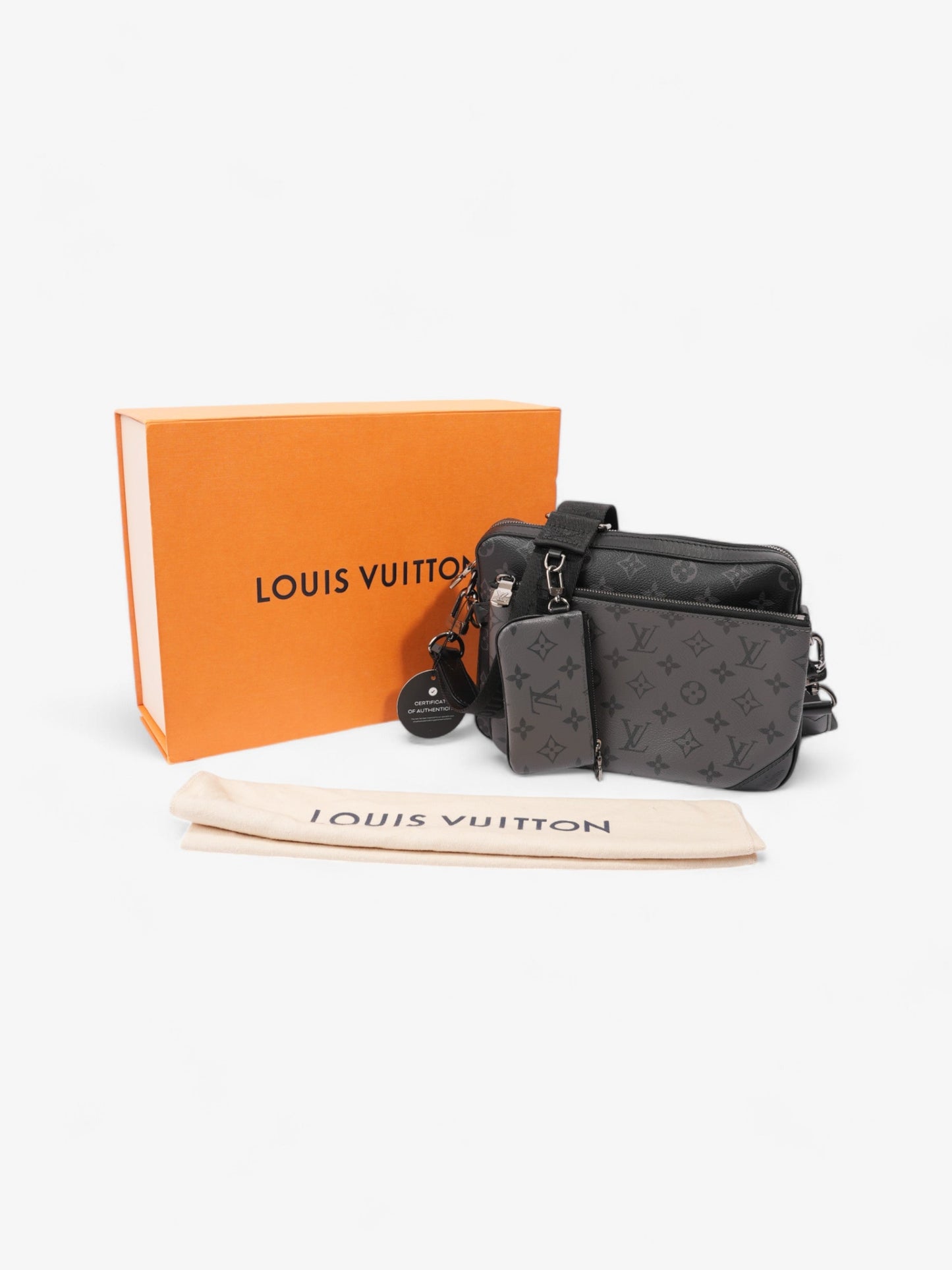 Louis Vuitton Trio Messenger Bag Monogram Eclipse Coated Canvas