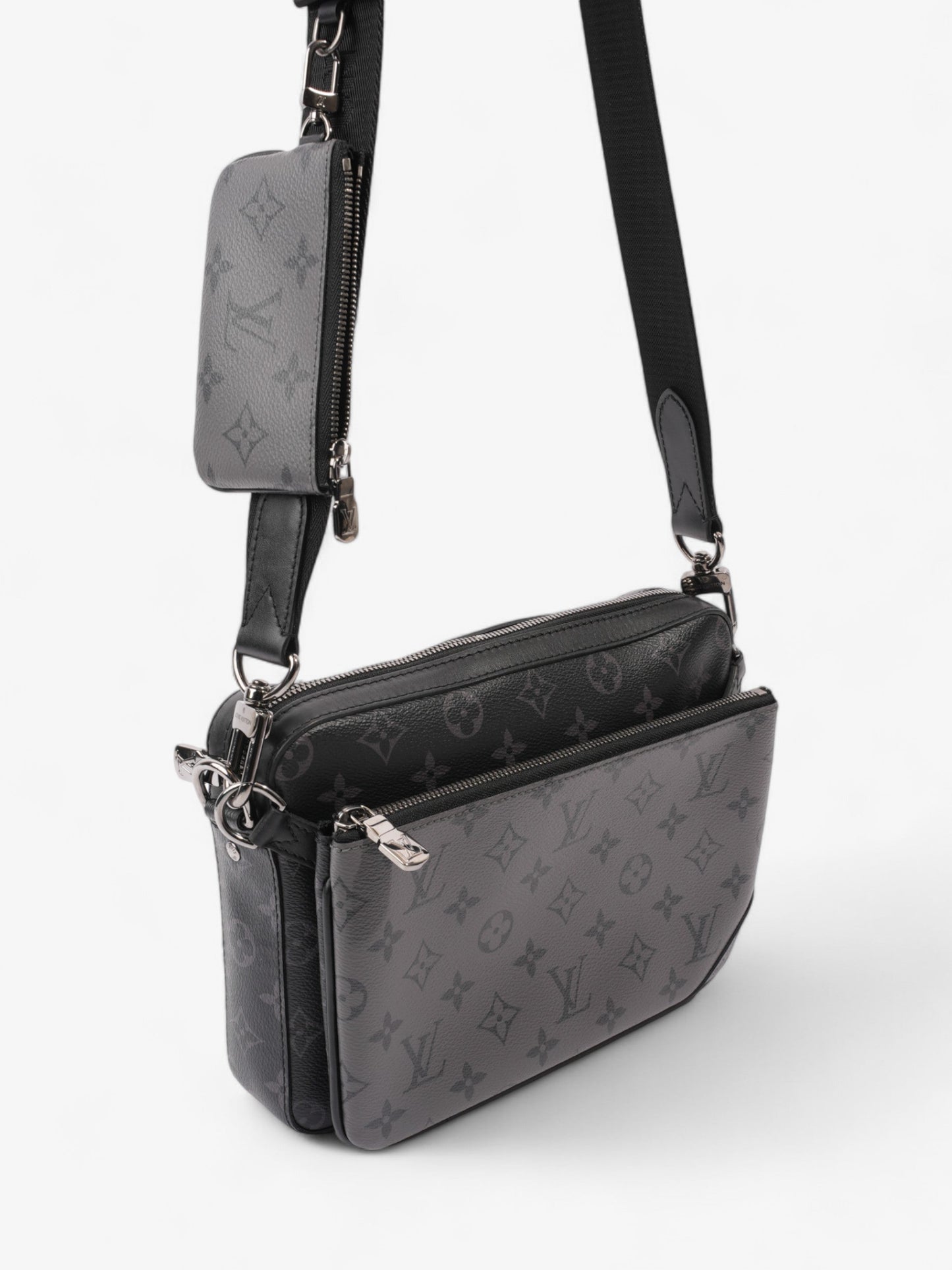 Louis Vuitton Trio Messenger Bag Monogram Eclipse Coated Canvas