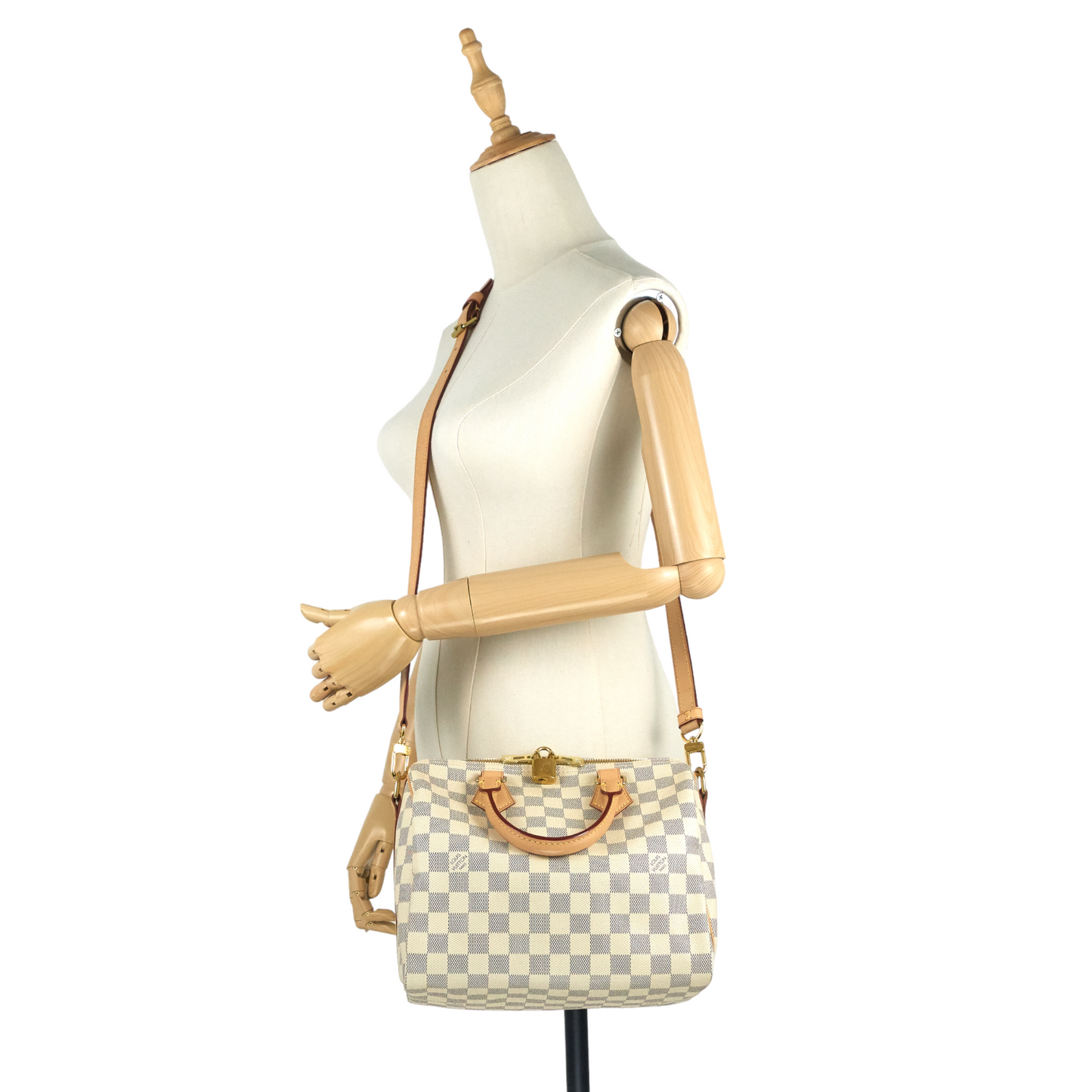 Louis Vuitto Speedy BandouliÃ¨re 25 Damier Azur Canvas Bag