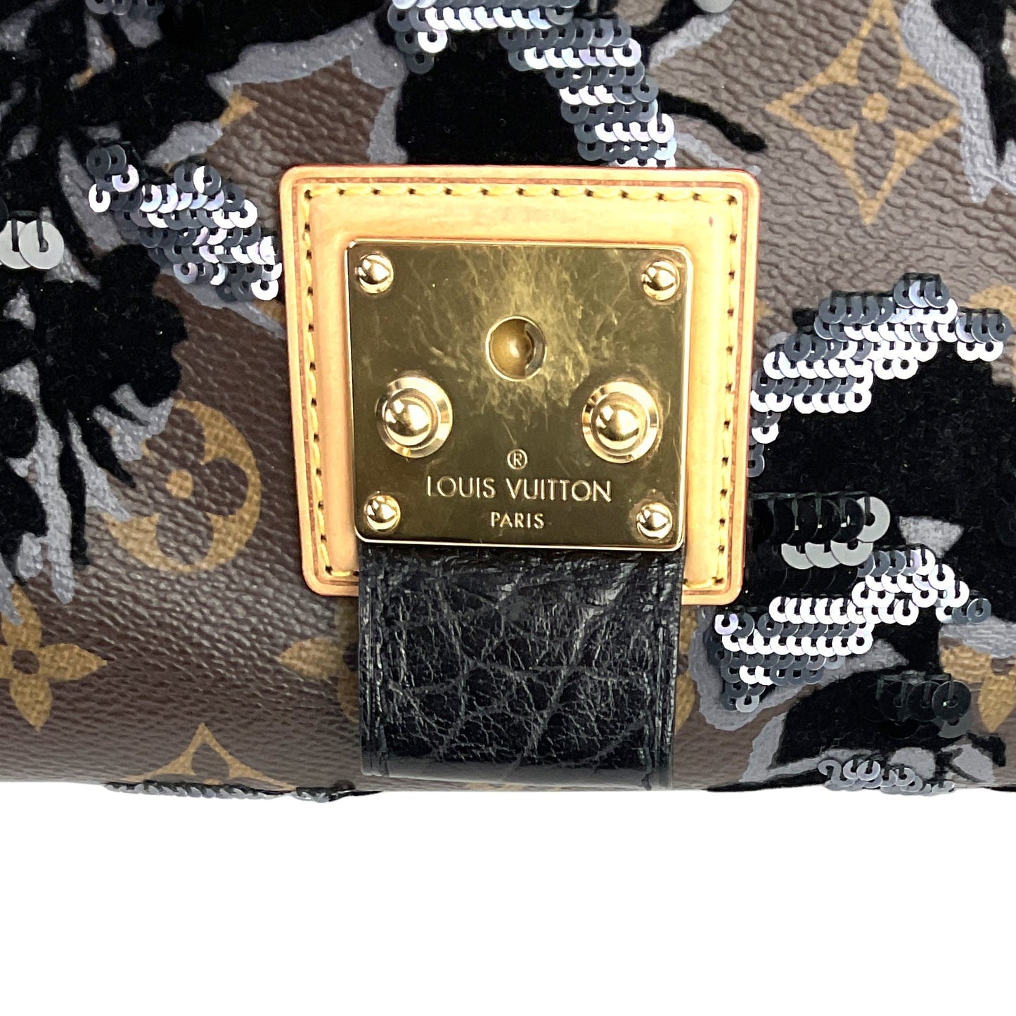 Louis Vuitto Carrousel Fleur de Jais Monogram Canvas Bag