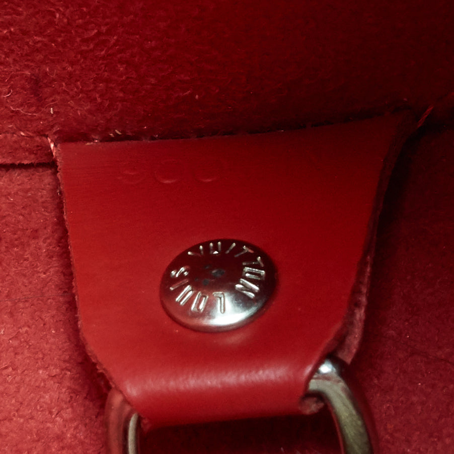 Louis Vuitto Papillon 30 Epi Leather Bag with Pouch
