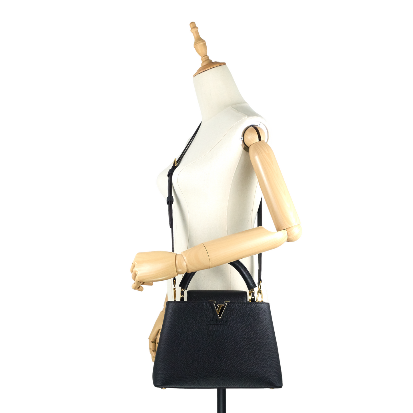 Louis Vuitto Capucines BB Taurillon Cowhide Leather Bag