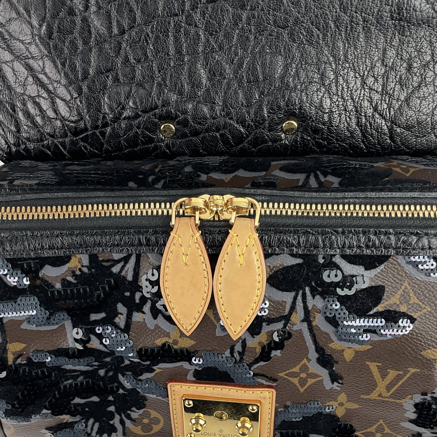 Louis Vuitto Carrousel Fleur de Jais Monogram Canvas Bag