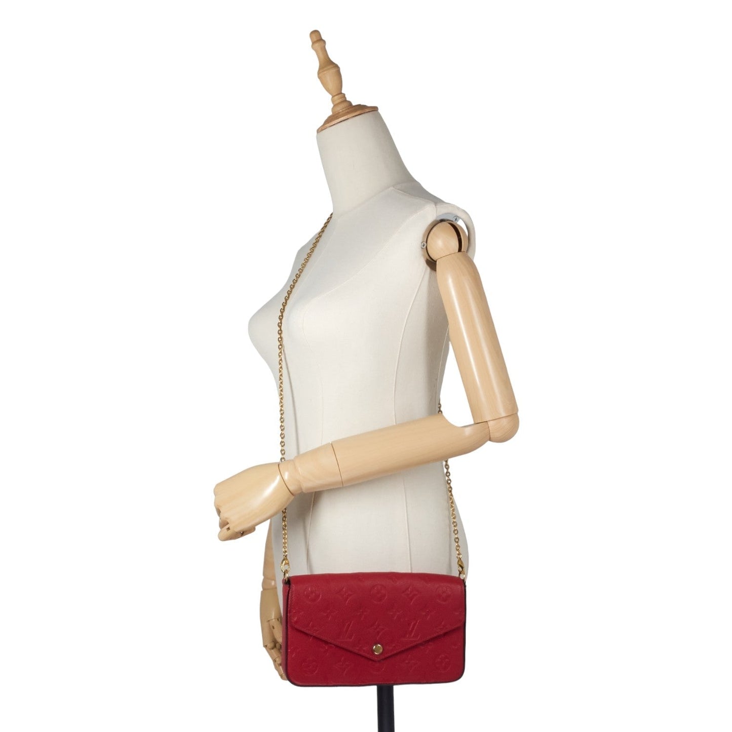 Louis Vuitto FÃ©licie Pochette Monogram Empreinte Leather Bag