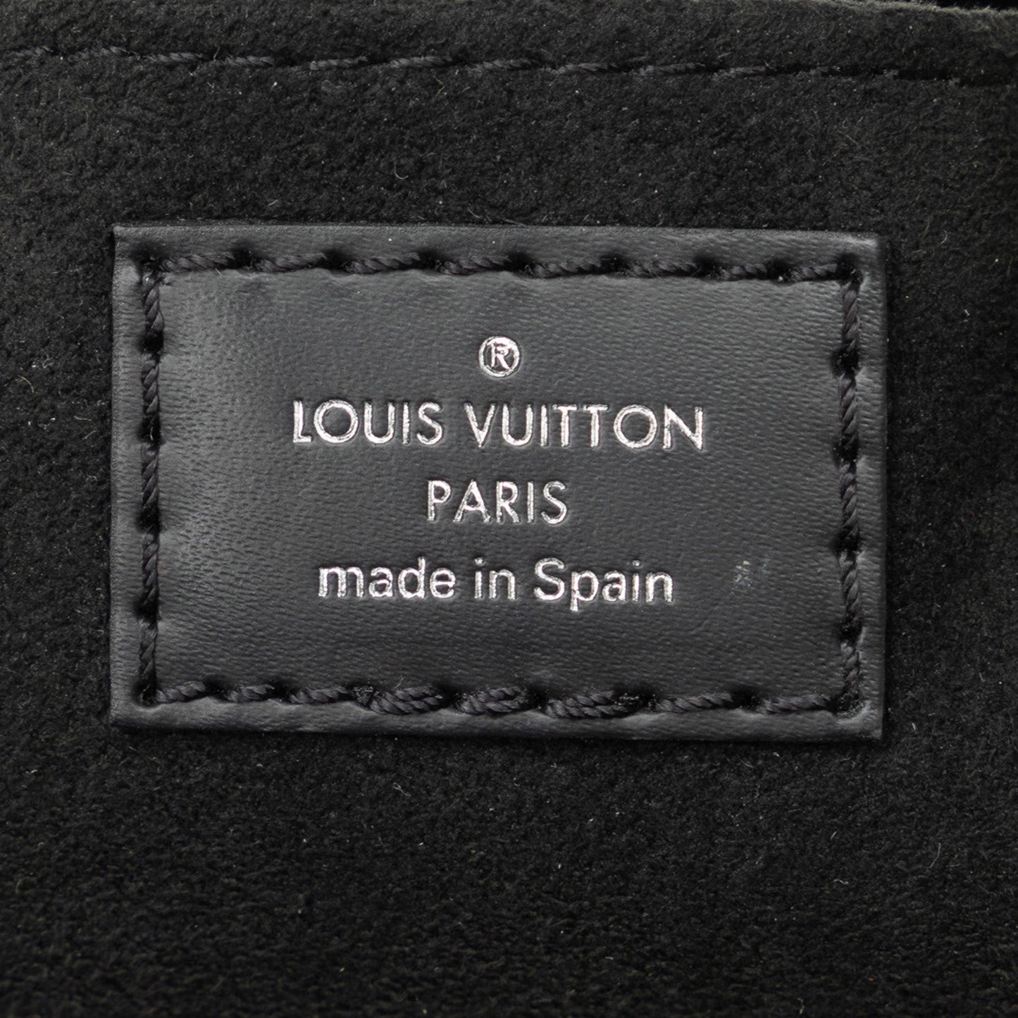 Black Louis Vuitton Epi Petit Sac Plat Satchel