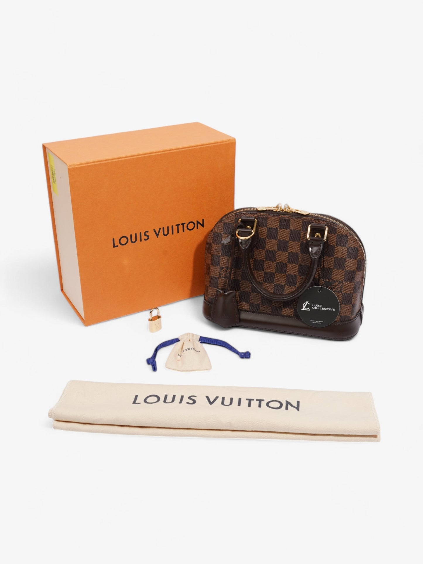 Louis Vuitton Alma Damier Ebene Coated Canvas BB