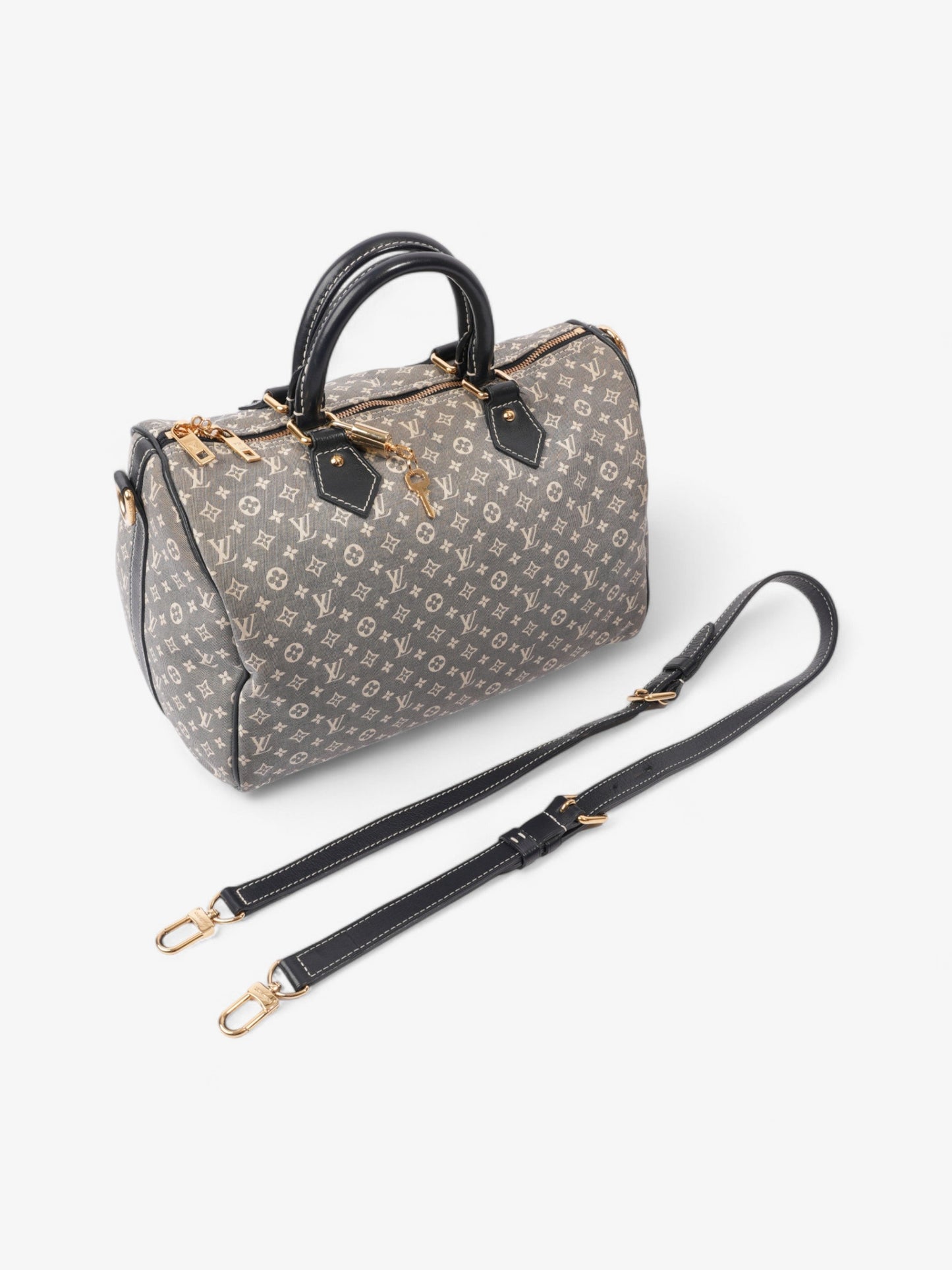 Louis Vuitton Speedy Bandouli猫re Blue Monogram Canvas 30