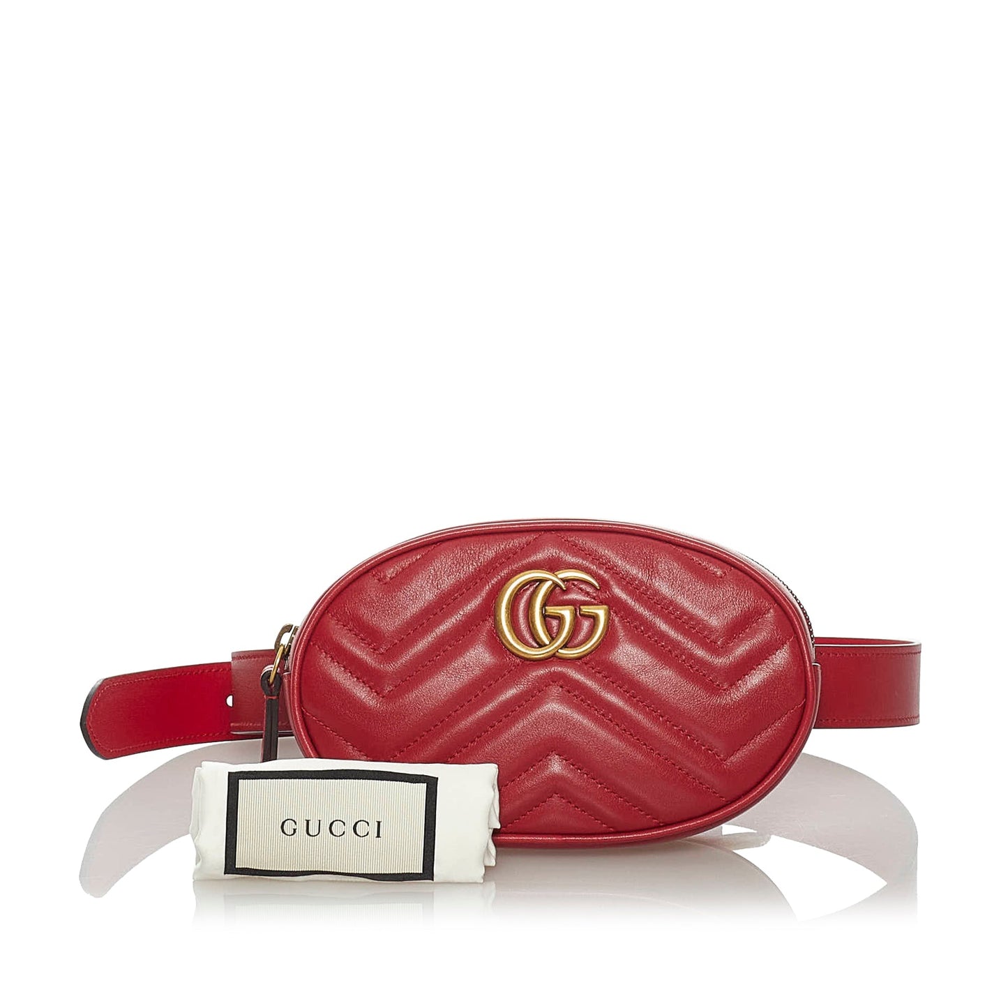 Gucci GG Marmont Belt Bag Red MatelassÃƒÆ’Ã‚Â©
