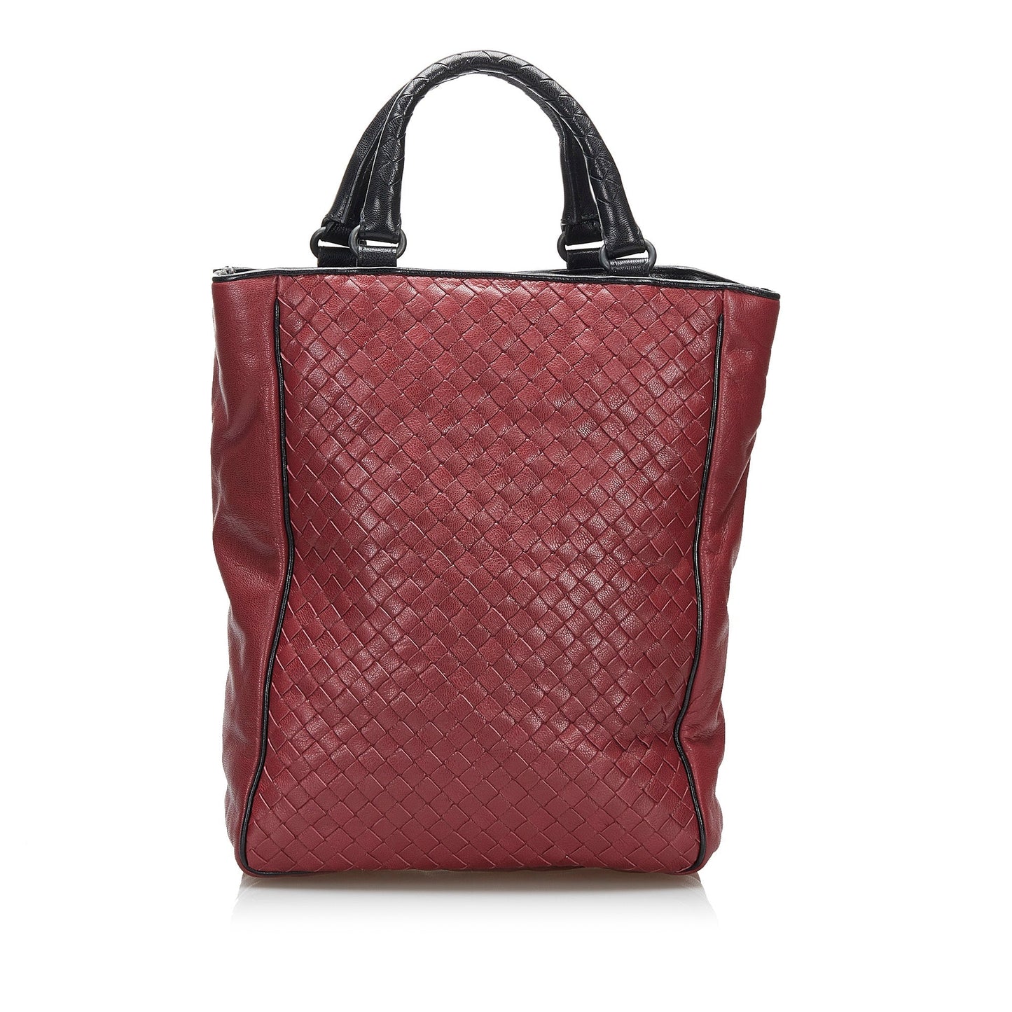 Bottega Veneta Handbag Red Intrecciato